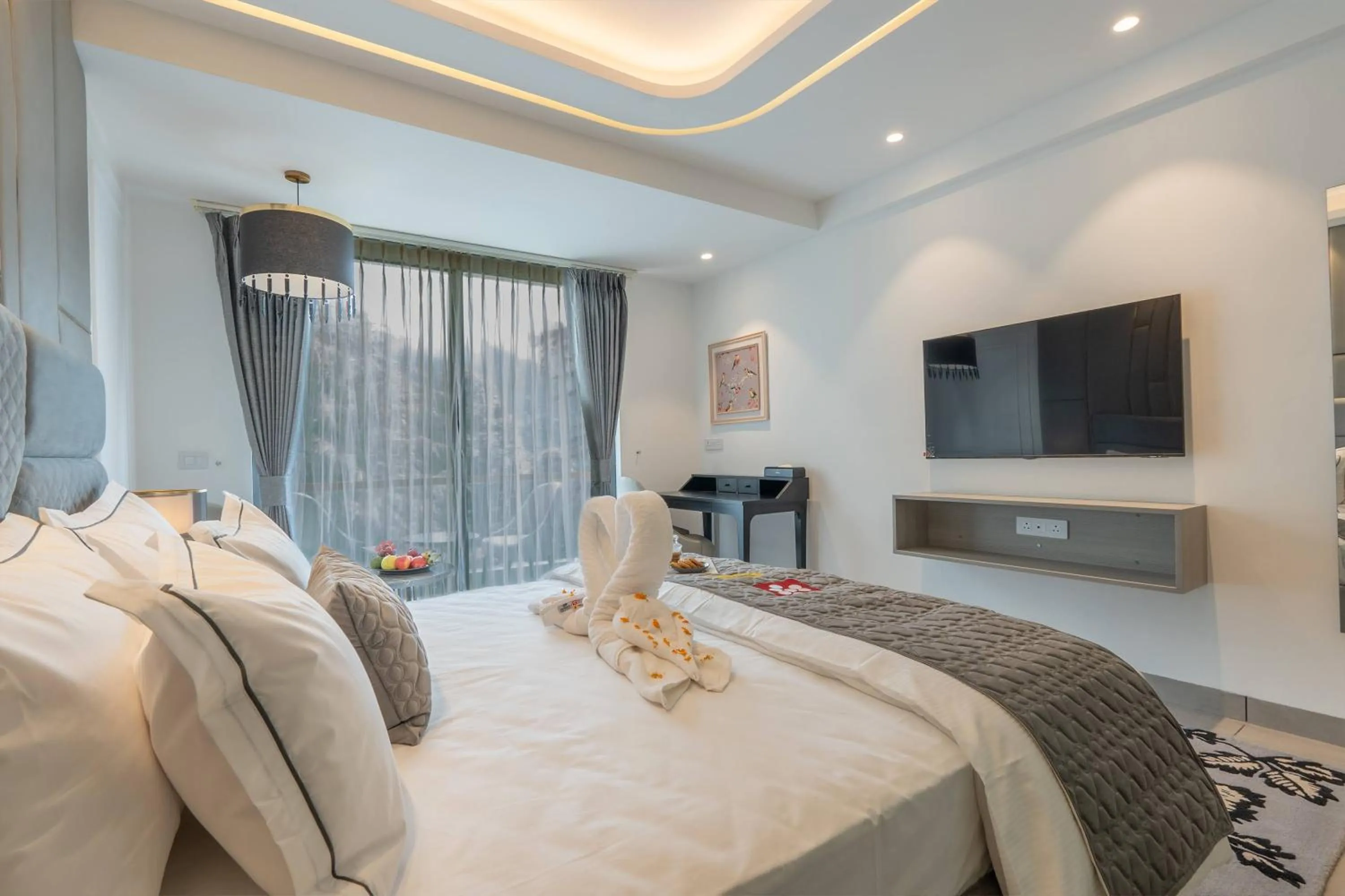 Photo of the whole room, Bed in Mastiff Select Mandavya Dharamkot, McLeodganj