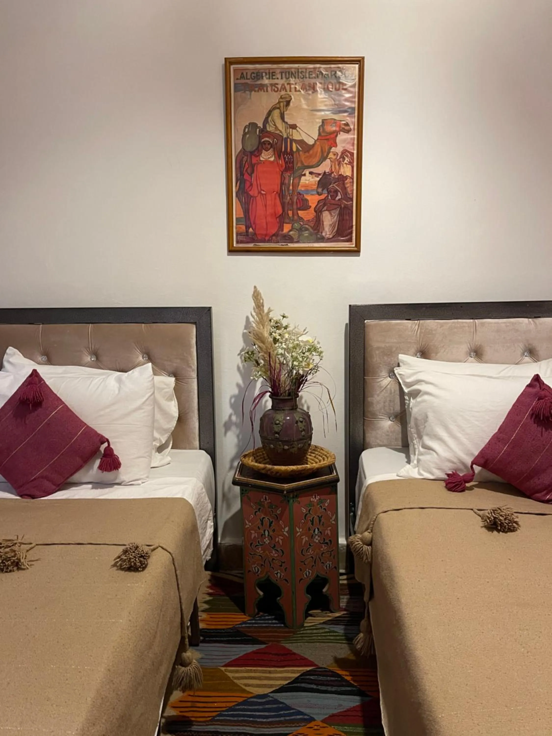 Bed in Riad La Calèche