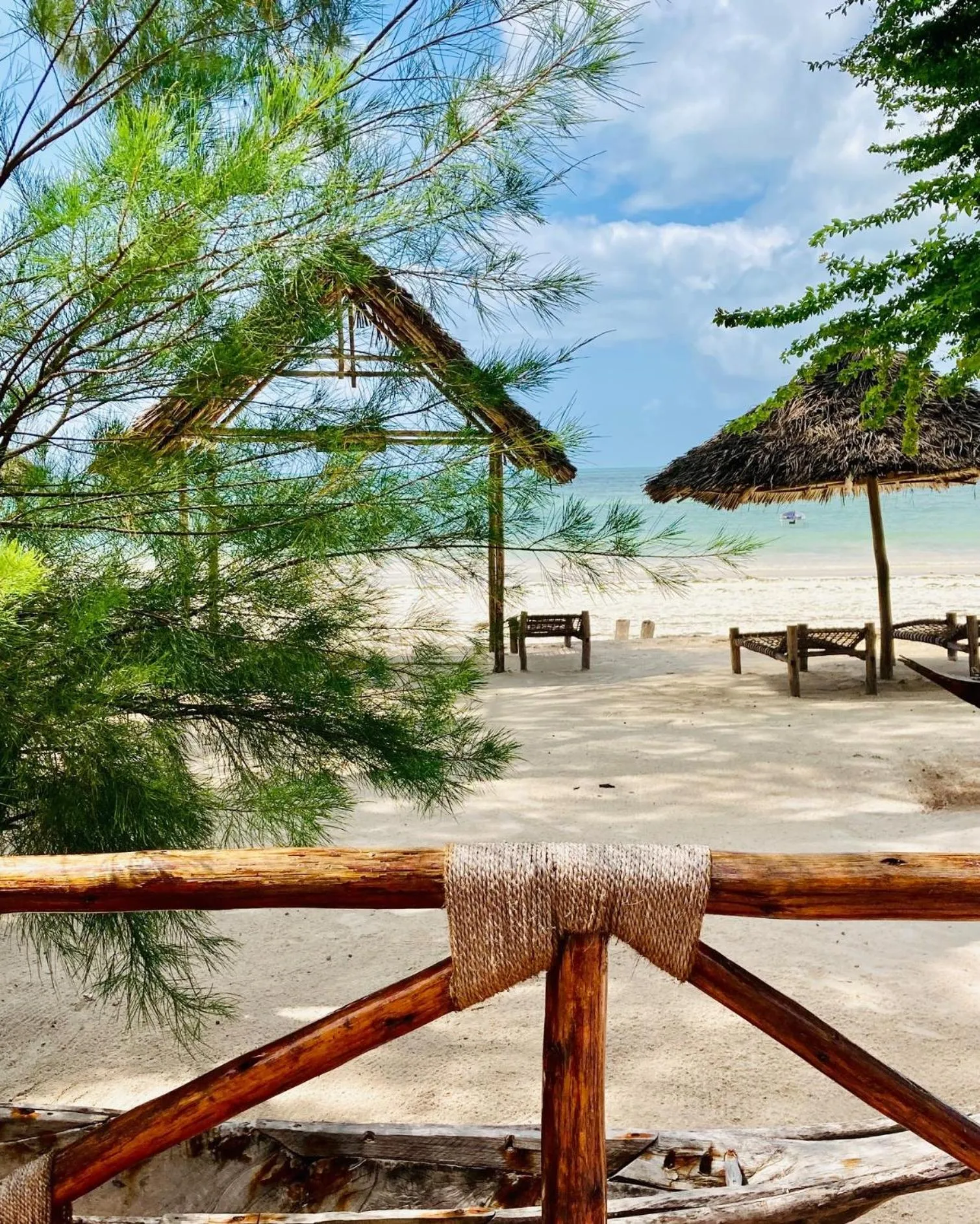 Patio in Kaure Sand Beach Lodge