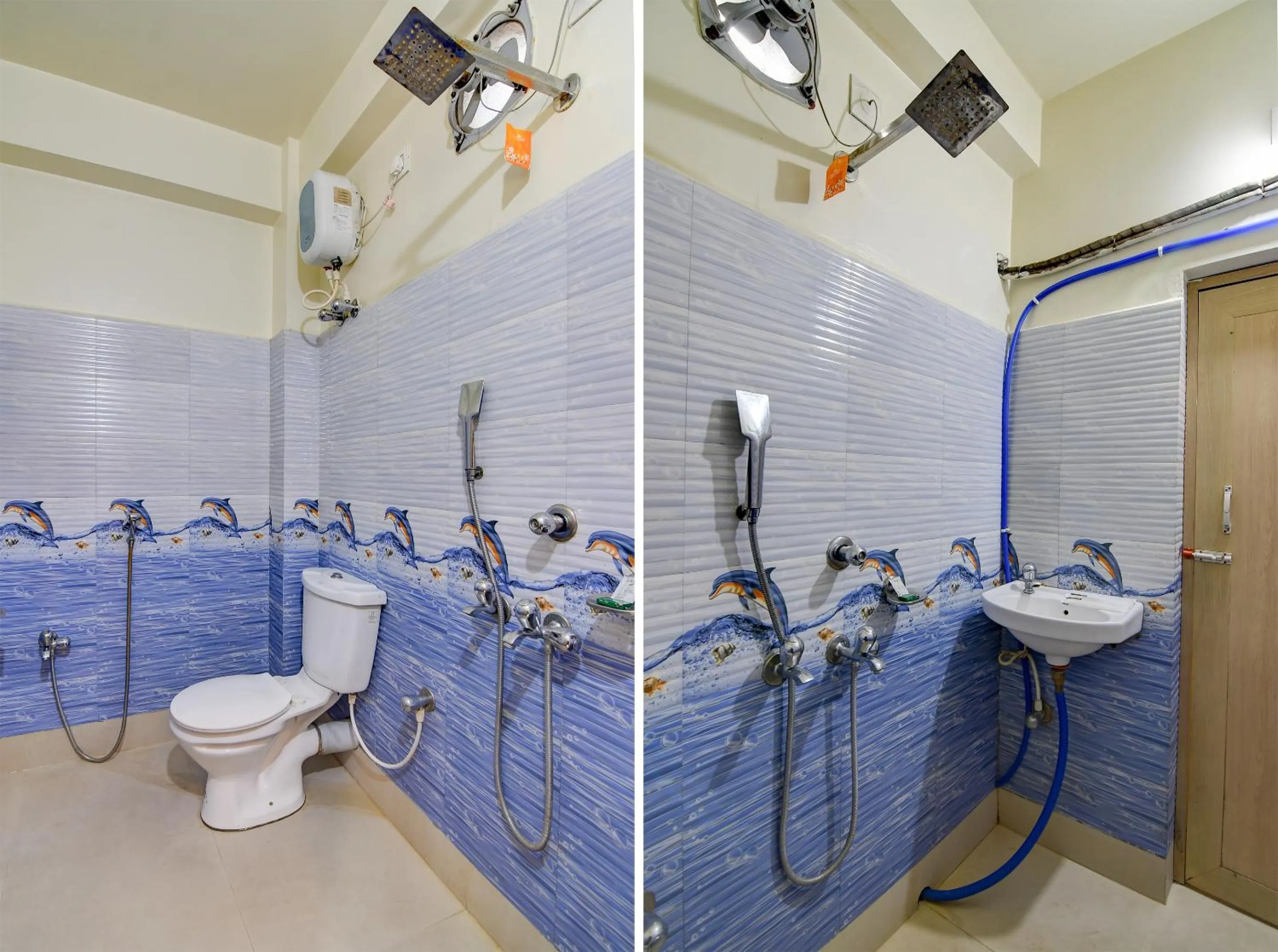 Shower in Hotel Nilachal