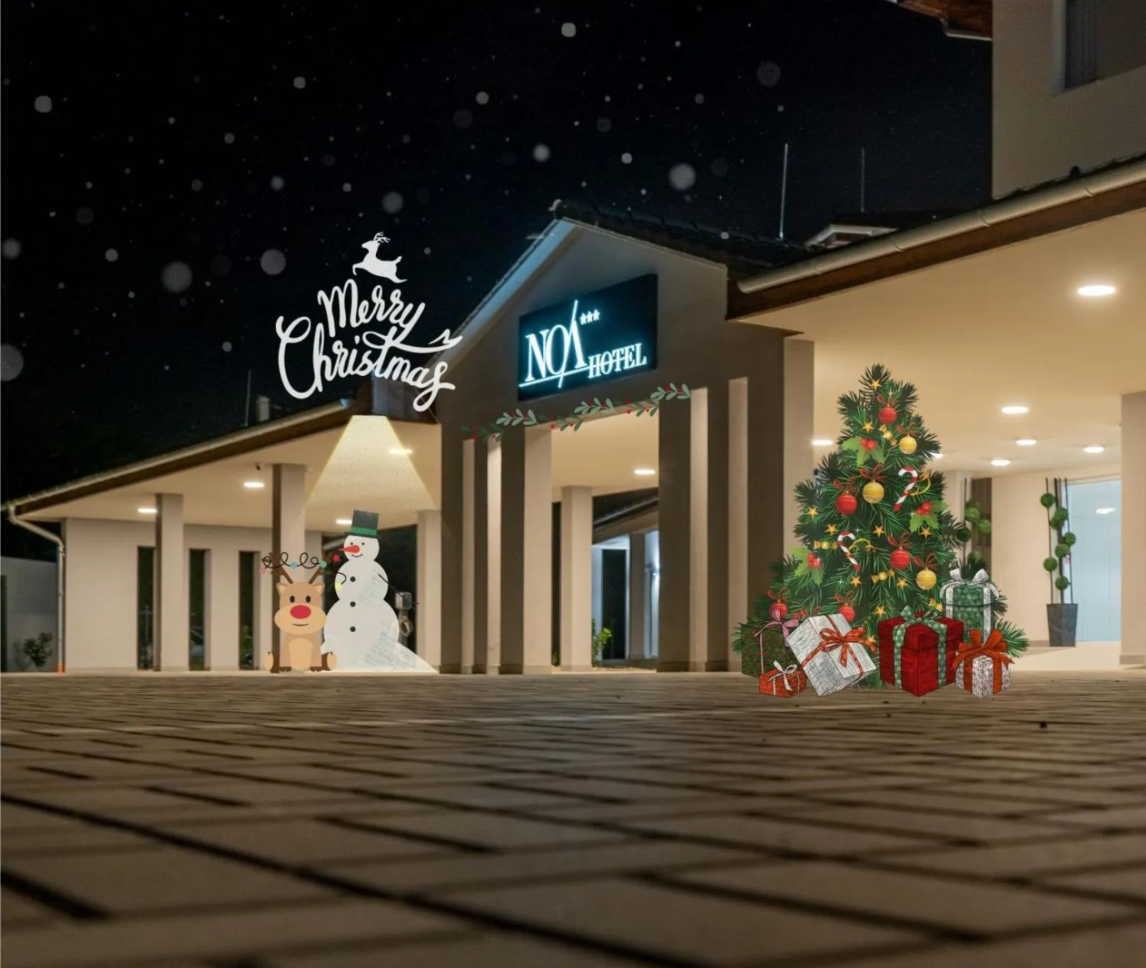 Property building in Airport Budapest Noa Panzió Noa Hotel