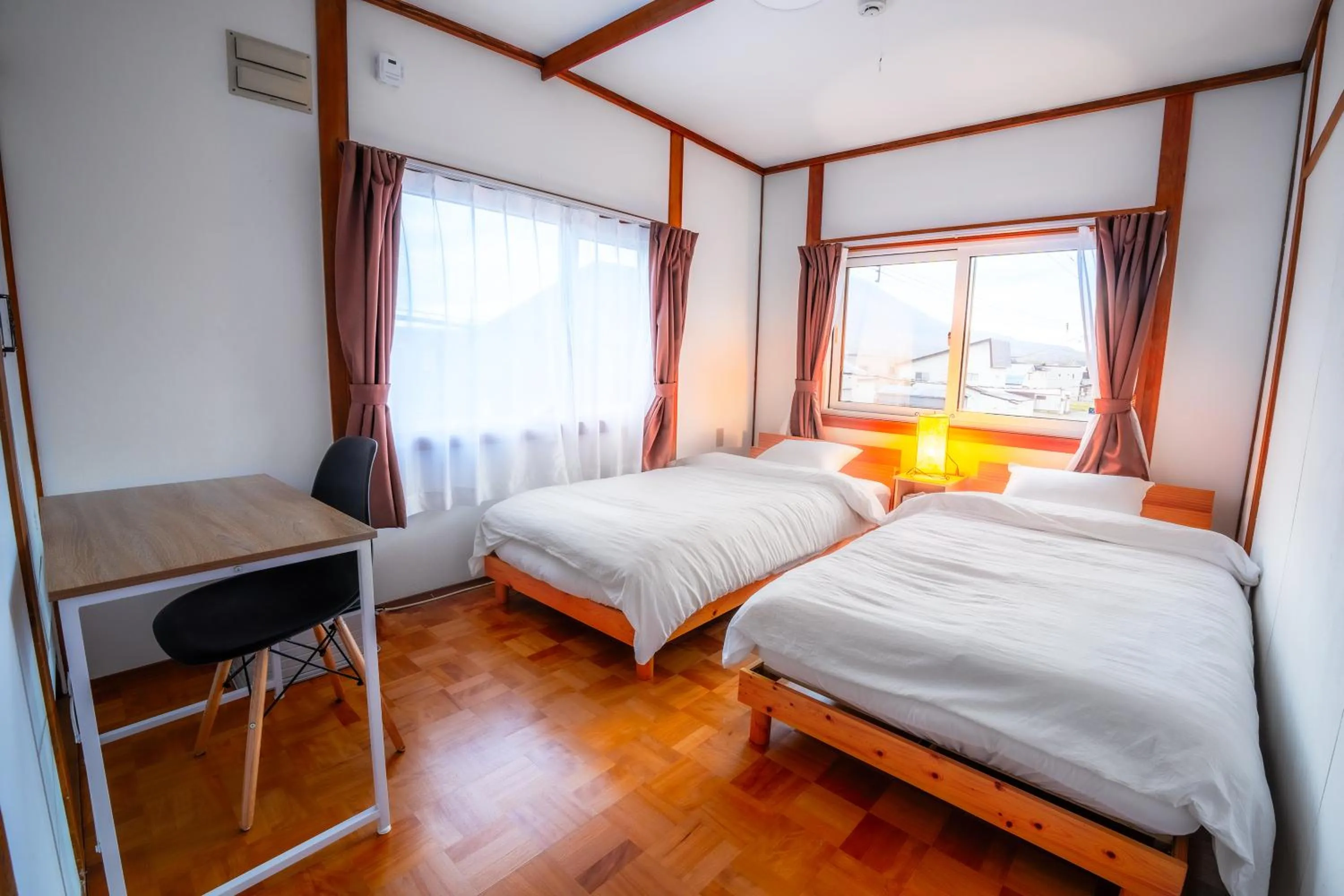 Bed in Winter Whale Lodge