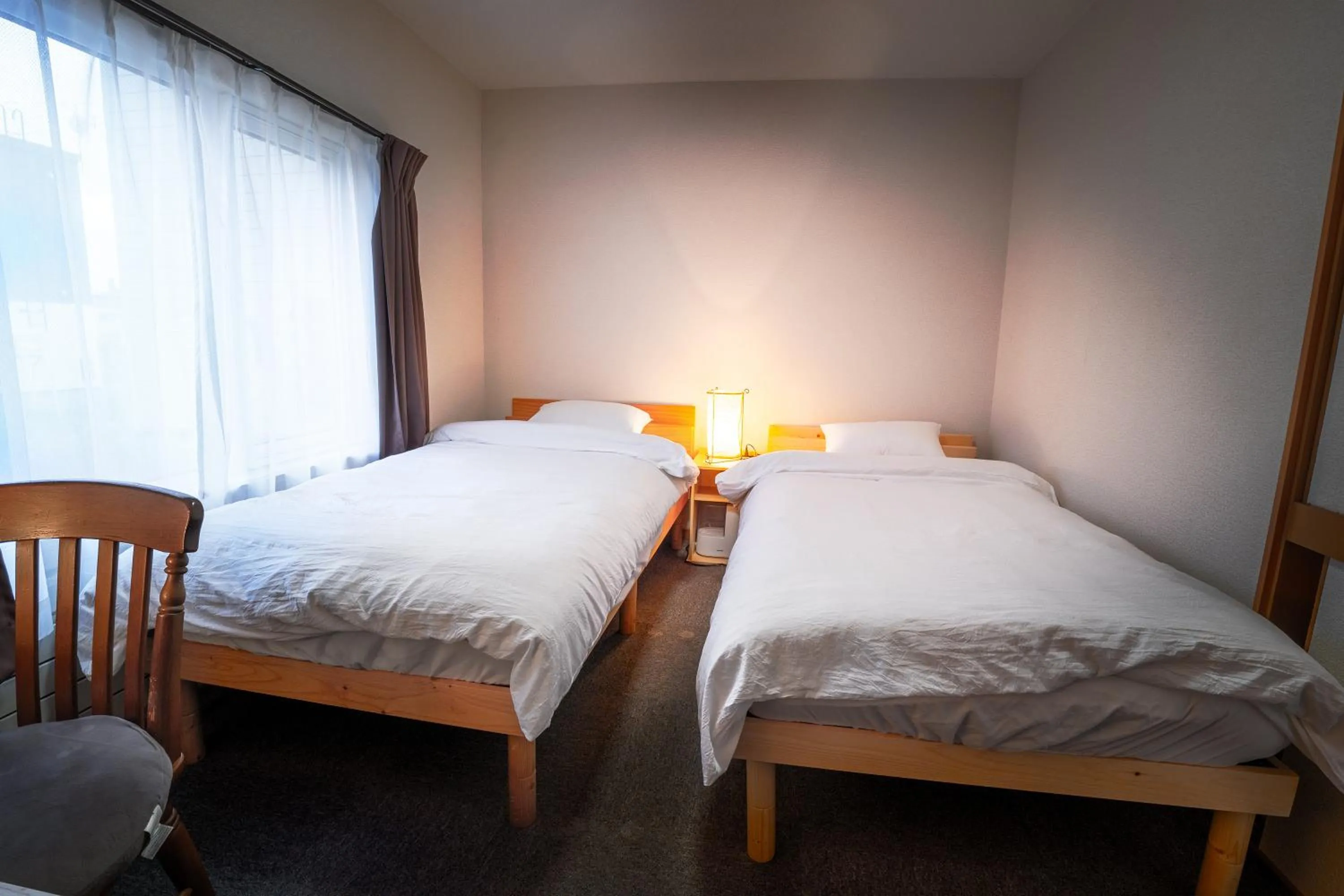 Bed in Winter Whale Lodge