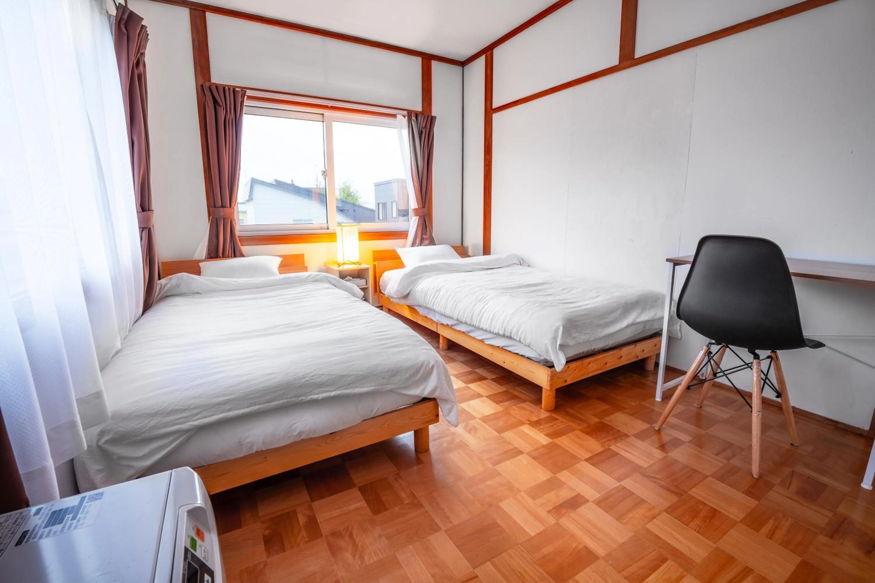 Bed in Winter Whale Lodge