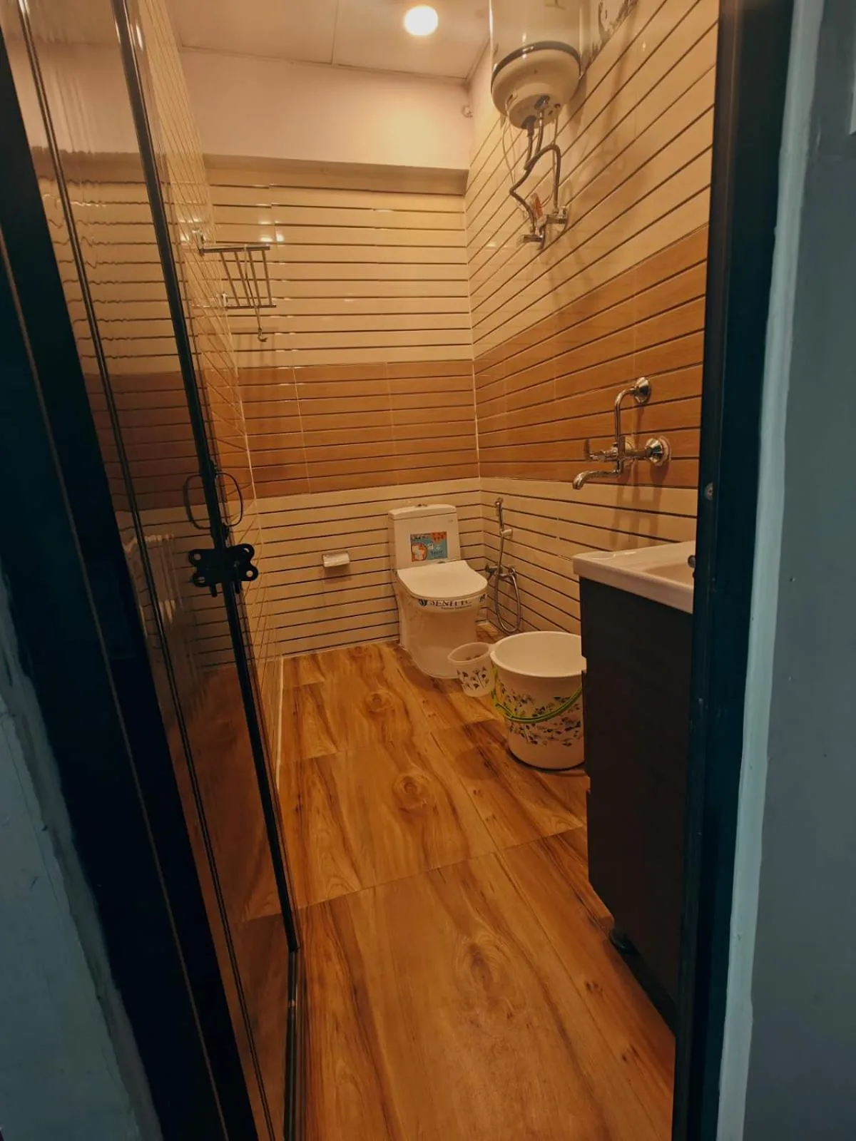 Bathroom in Ganga Savera - On Ganga Ghat
