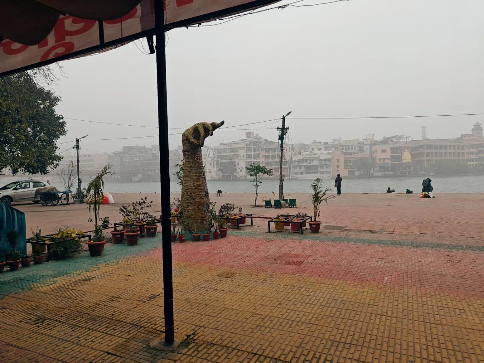 Lake view in Ganga Savera - On Ganga Ghat