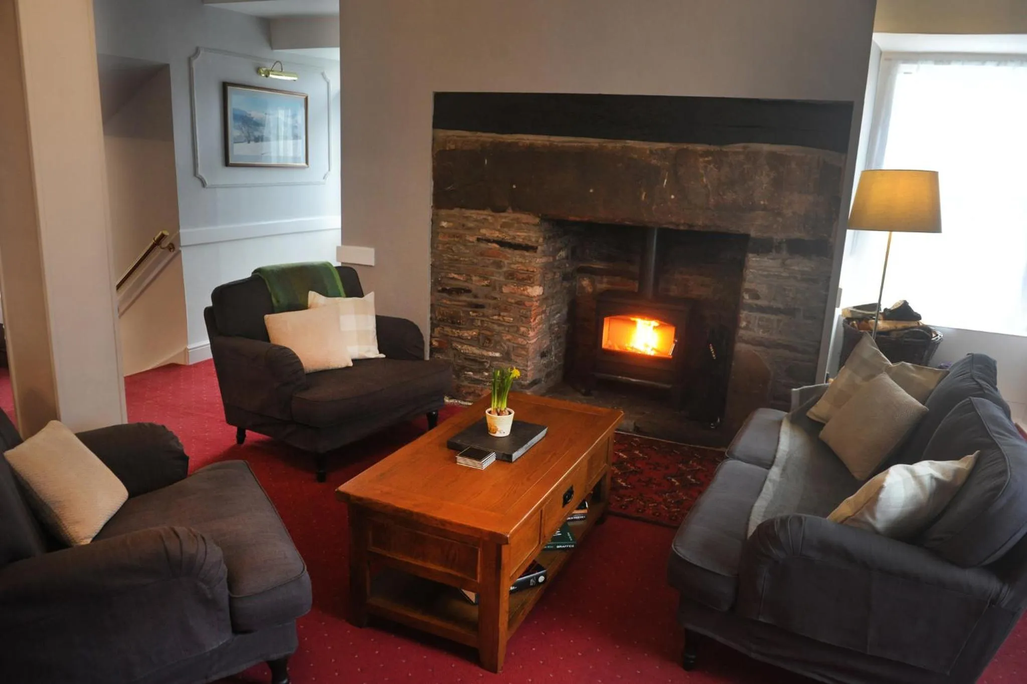 Living room in Ty Helyg Guest House