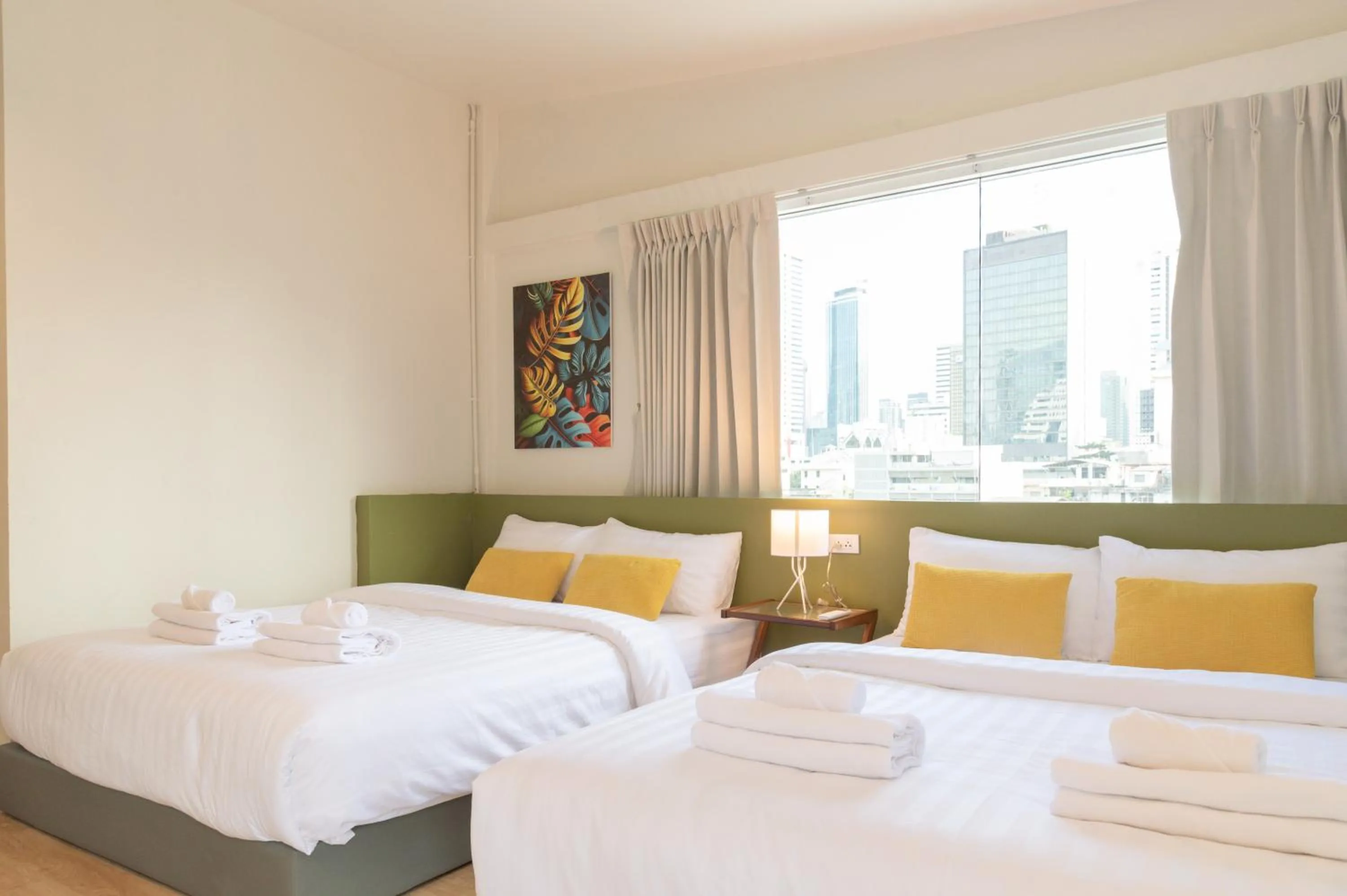 Bed in Samyan Story Boutique Hotel