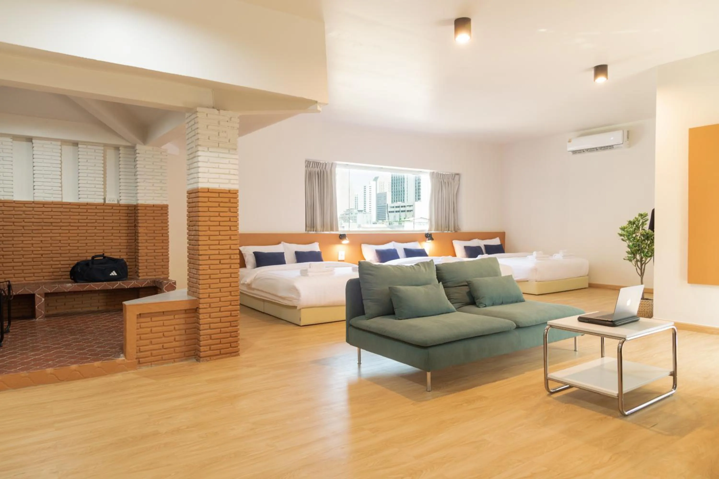 Bed in Samyan Story Boutique Hotel