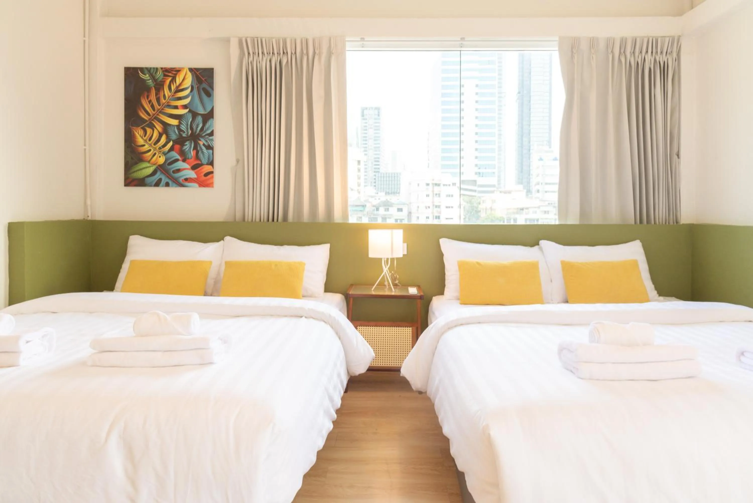 Bed in Samyan Story Boutique Hotel