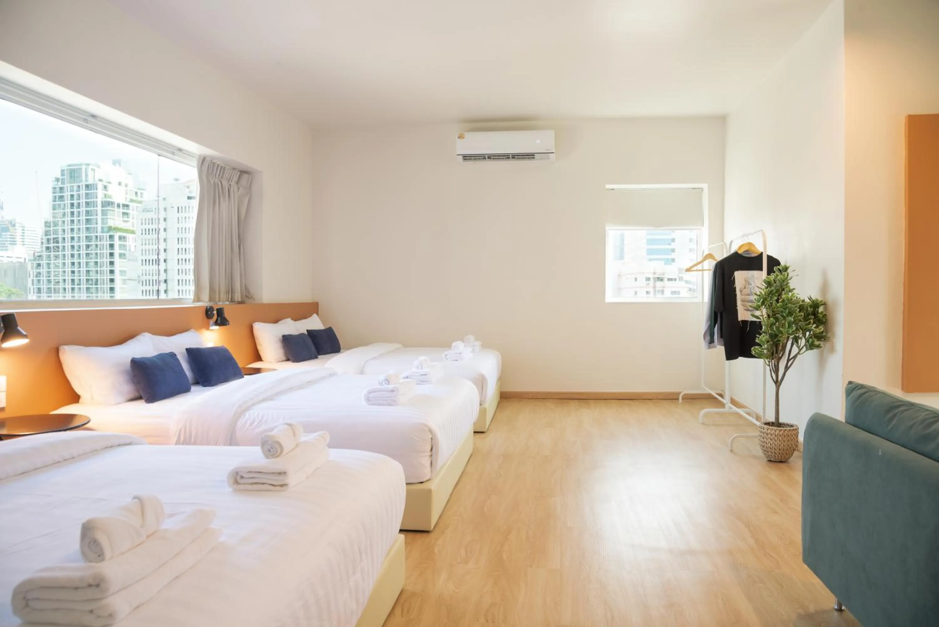 Bed in Samyan Story Boutique Hotel