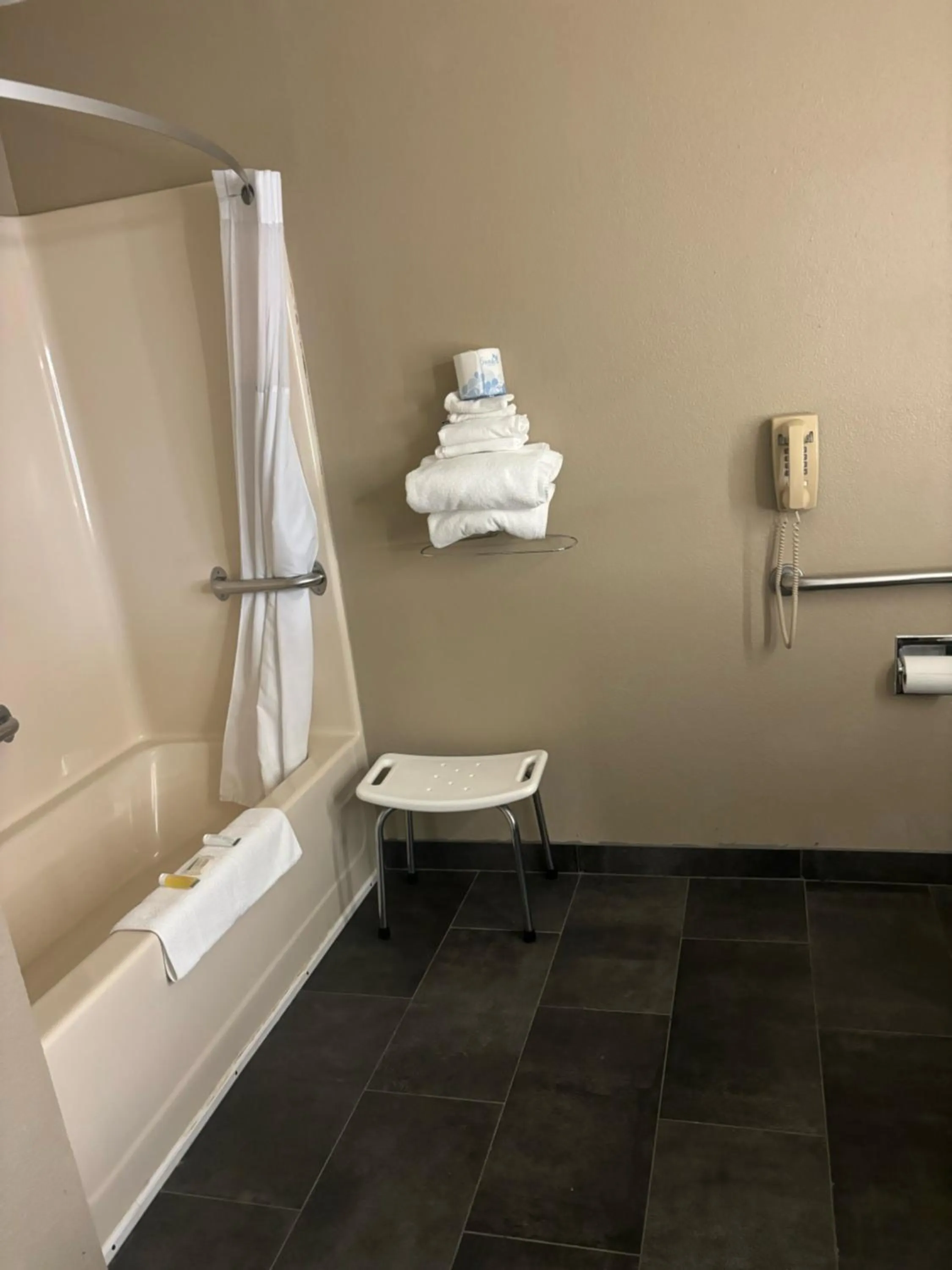 Bathroom in Super 8 by Wyndham Escanaba