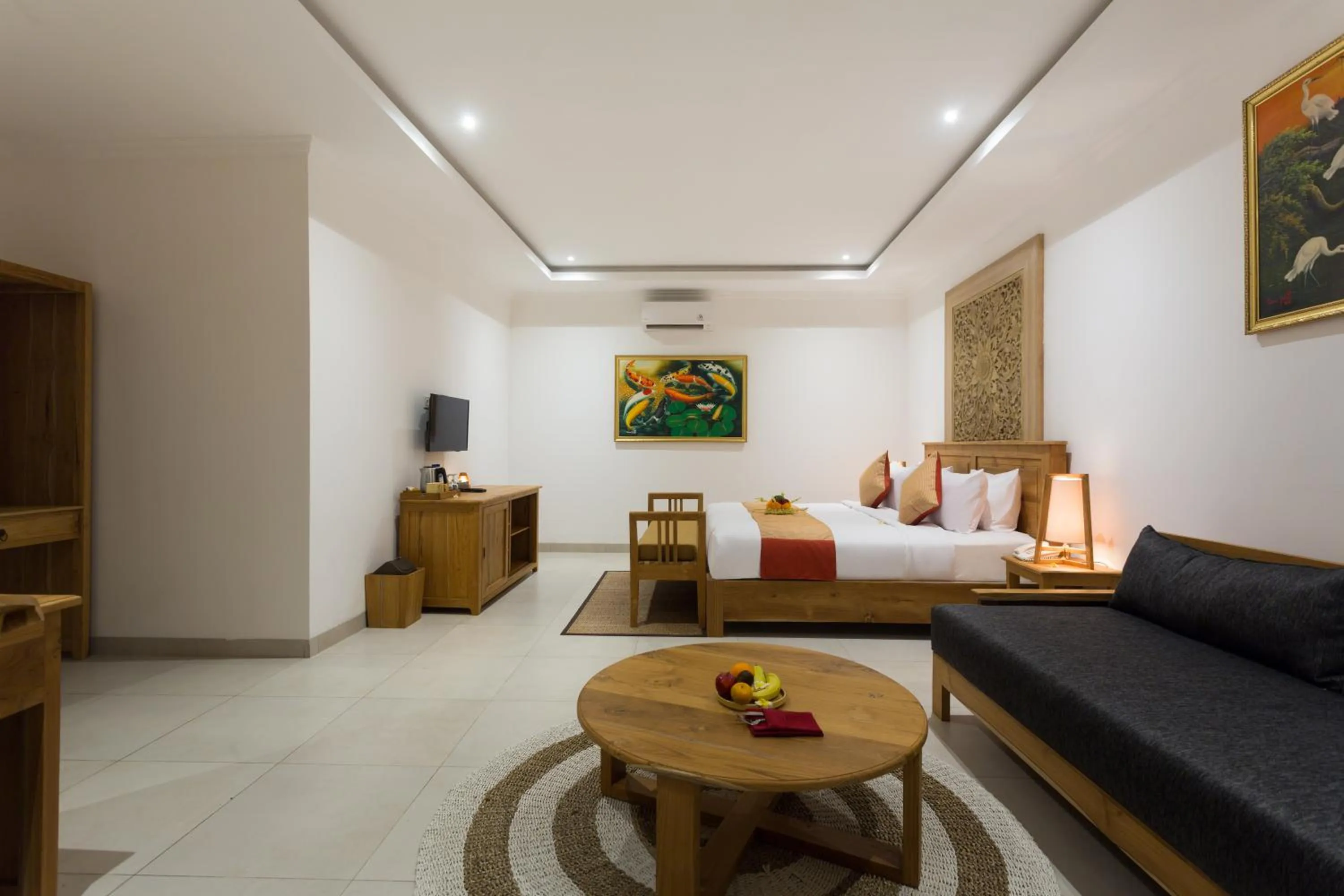 Bed in Puri Payogan Villa