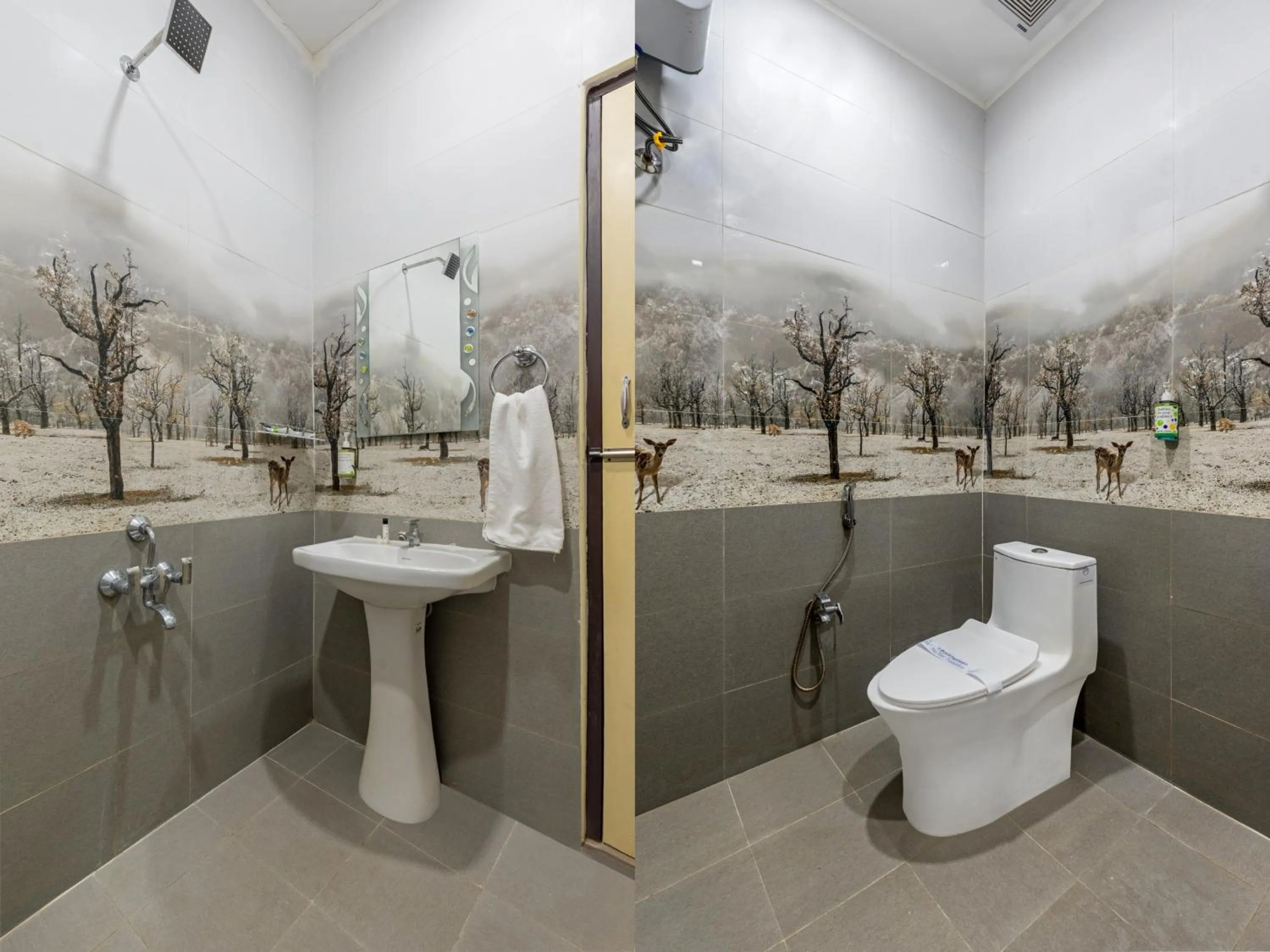 Bathroom in Treebo South Avenue, 700 Mts From Promenade Beach