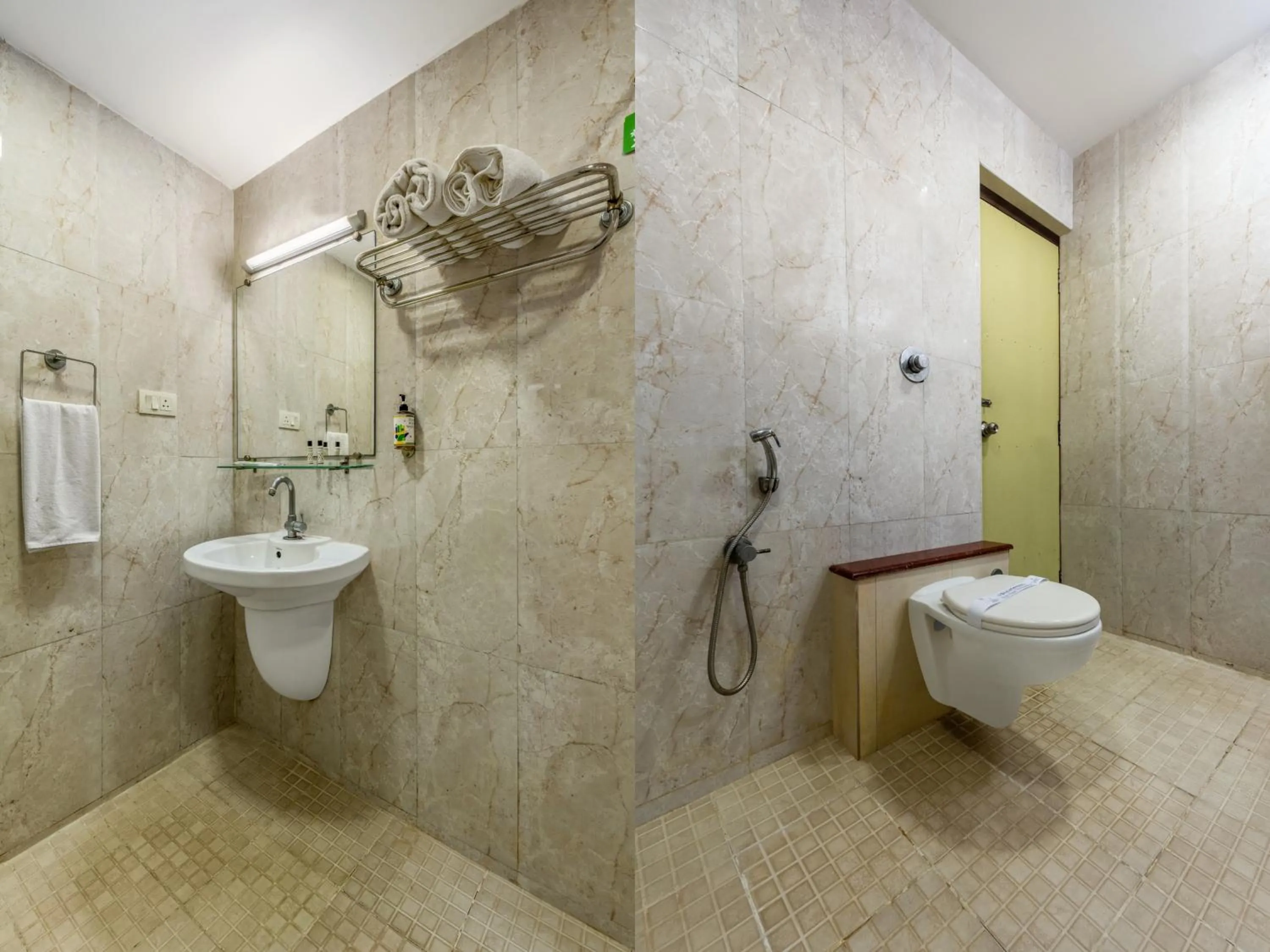 Bathroom in Treebo South Avenue, 700 Mts From Promenade Beach