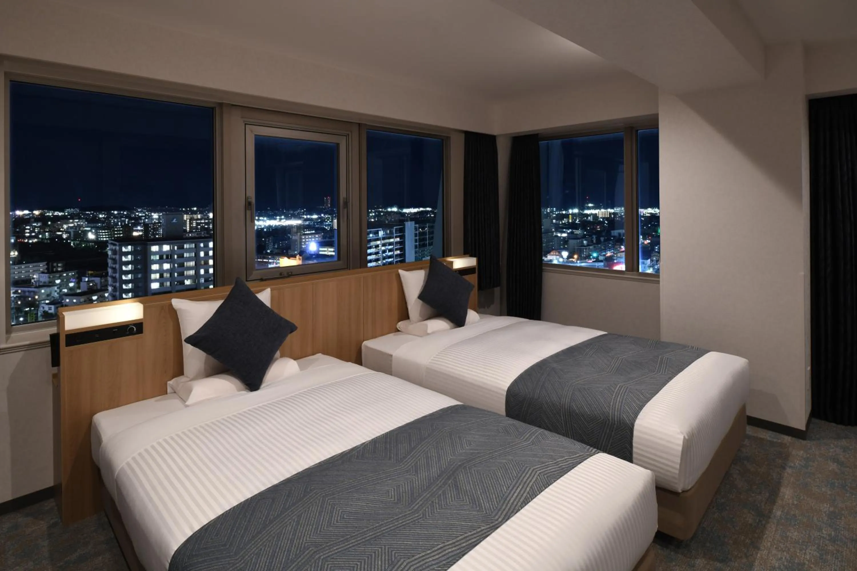 Photo of the whole room, Bed in ART HOTEL Miyazaki Sky Tower