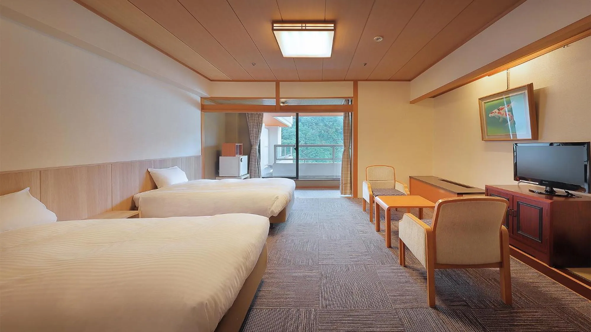 Bed in Hotel Sunshine Kinugawa