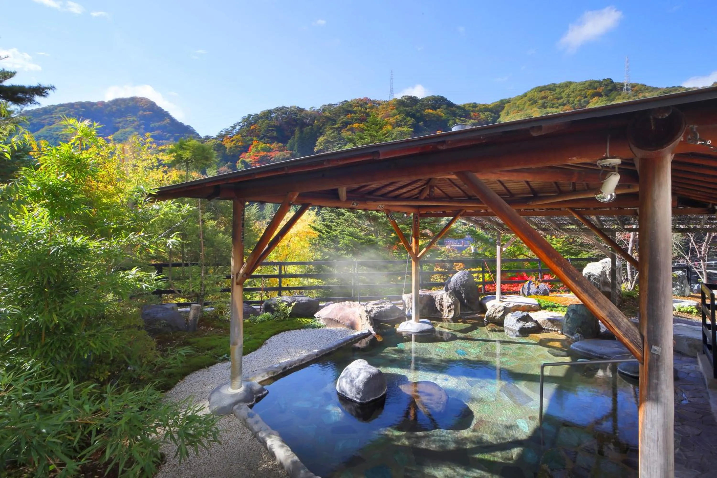Hot Spring Bath in Hotel Sunshine Kinugawa
