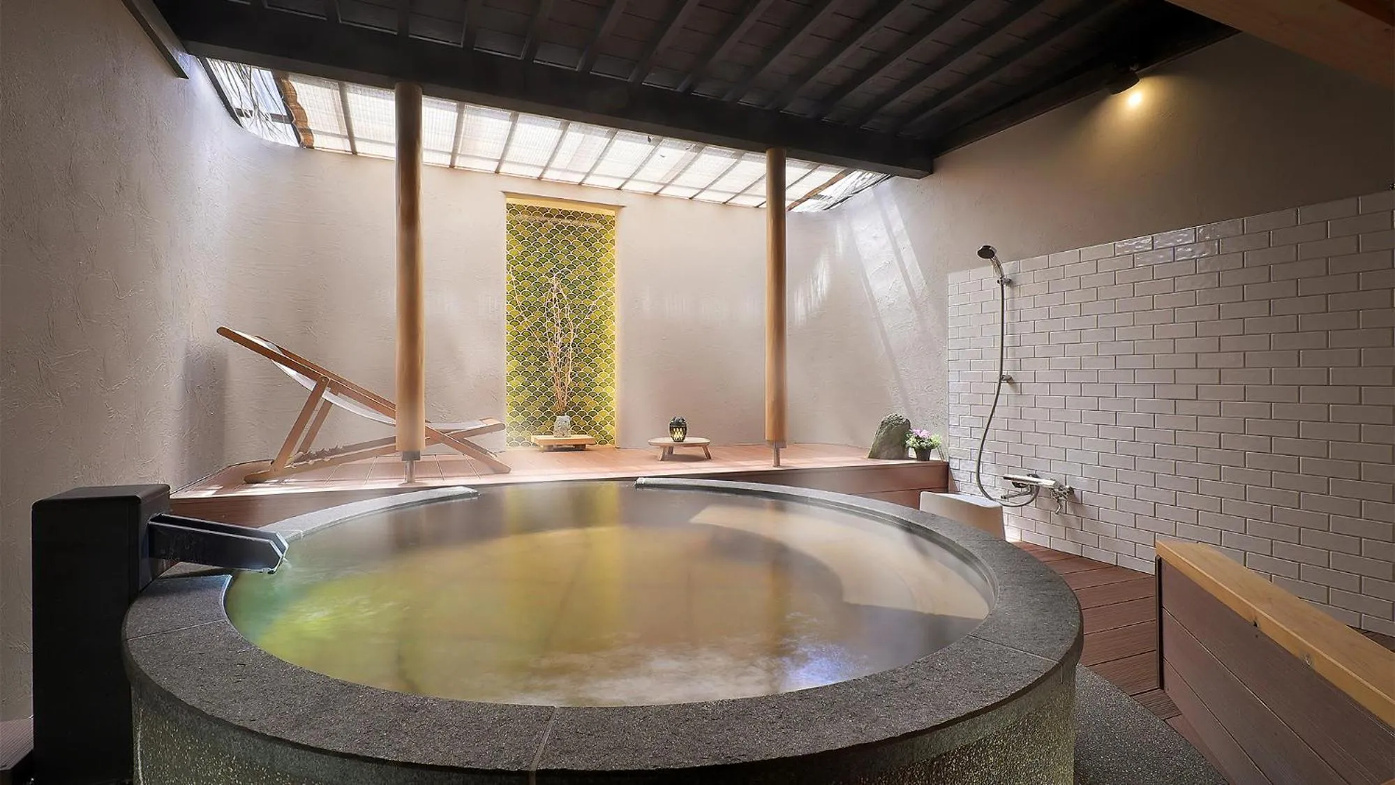 Hot Spring Bath in Hotel Sunshine Kinugawa