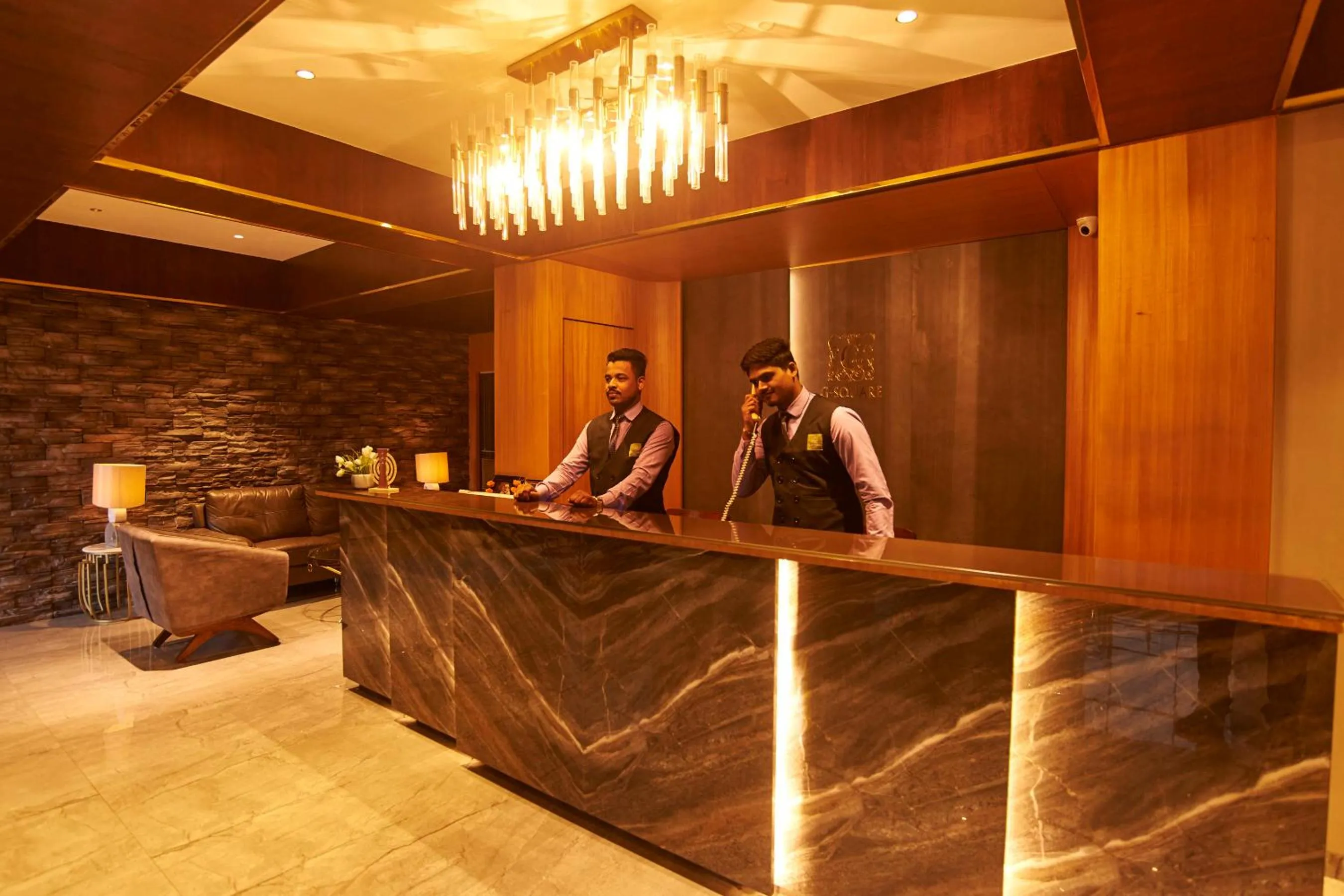 Lobby or reception in Hotel G-Square - Shirdi