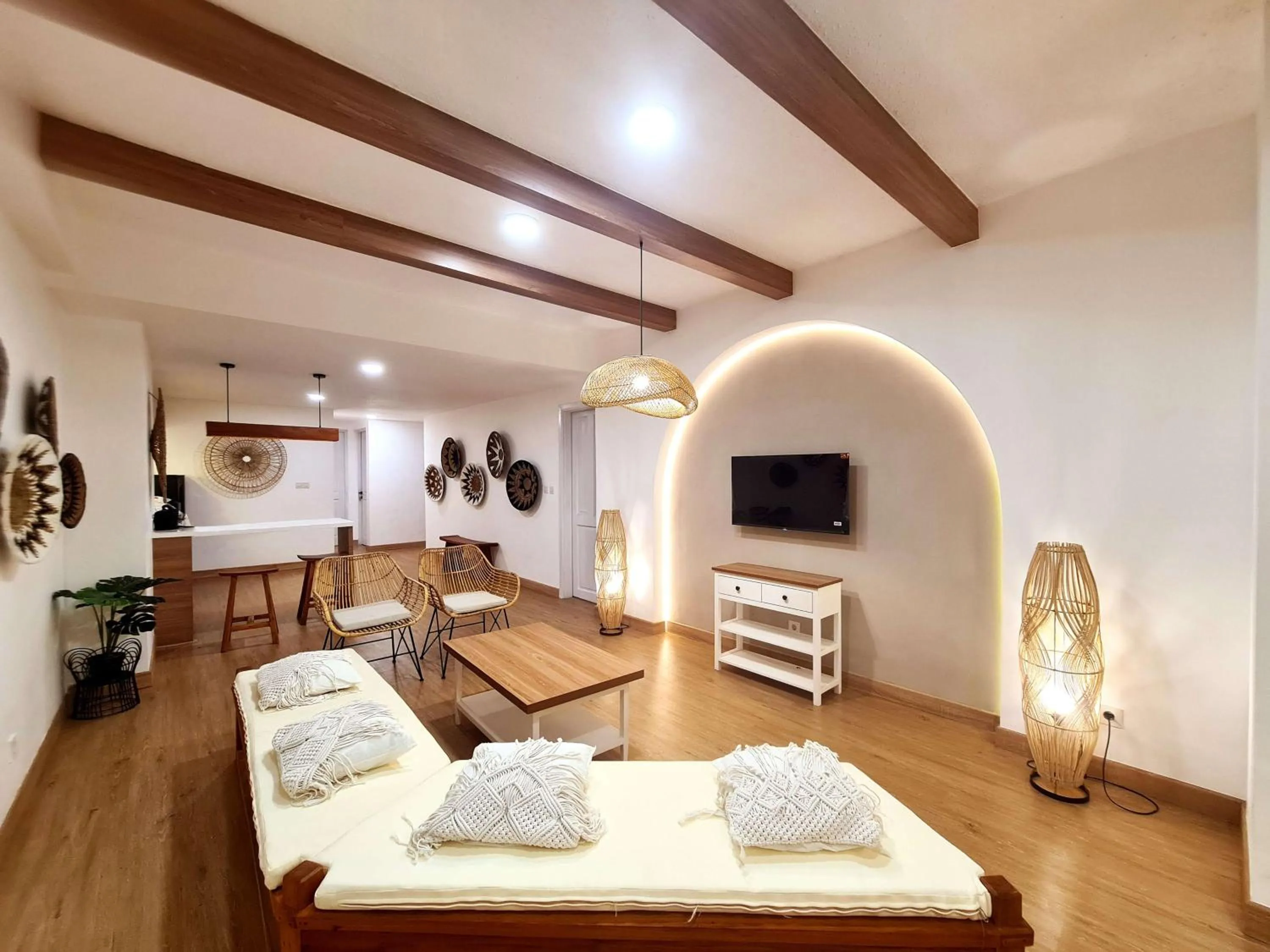 Seating area in Ocean Beach Villas - Carita Kondominium