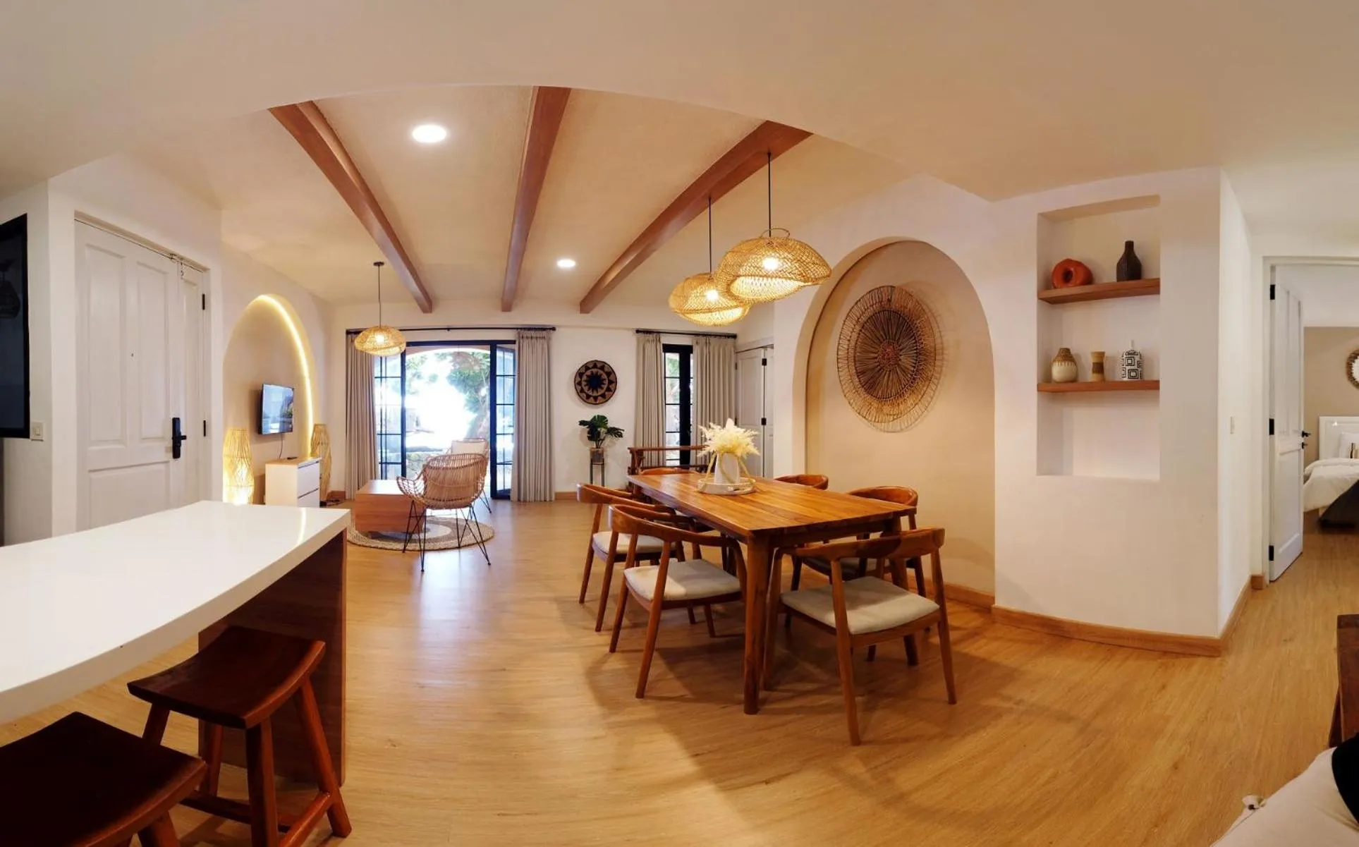 Seating area in Ocean Beach Villas - Carita Kondominium