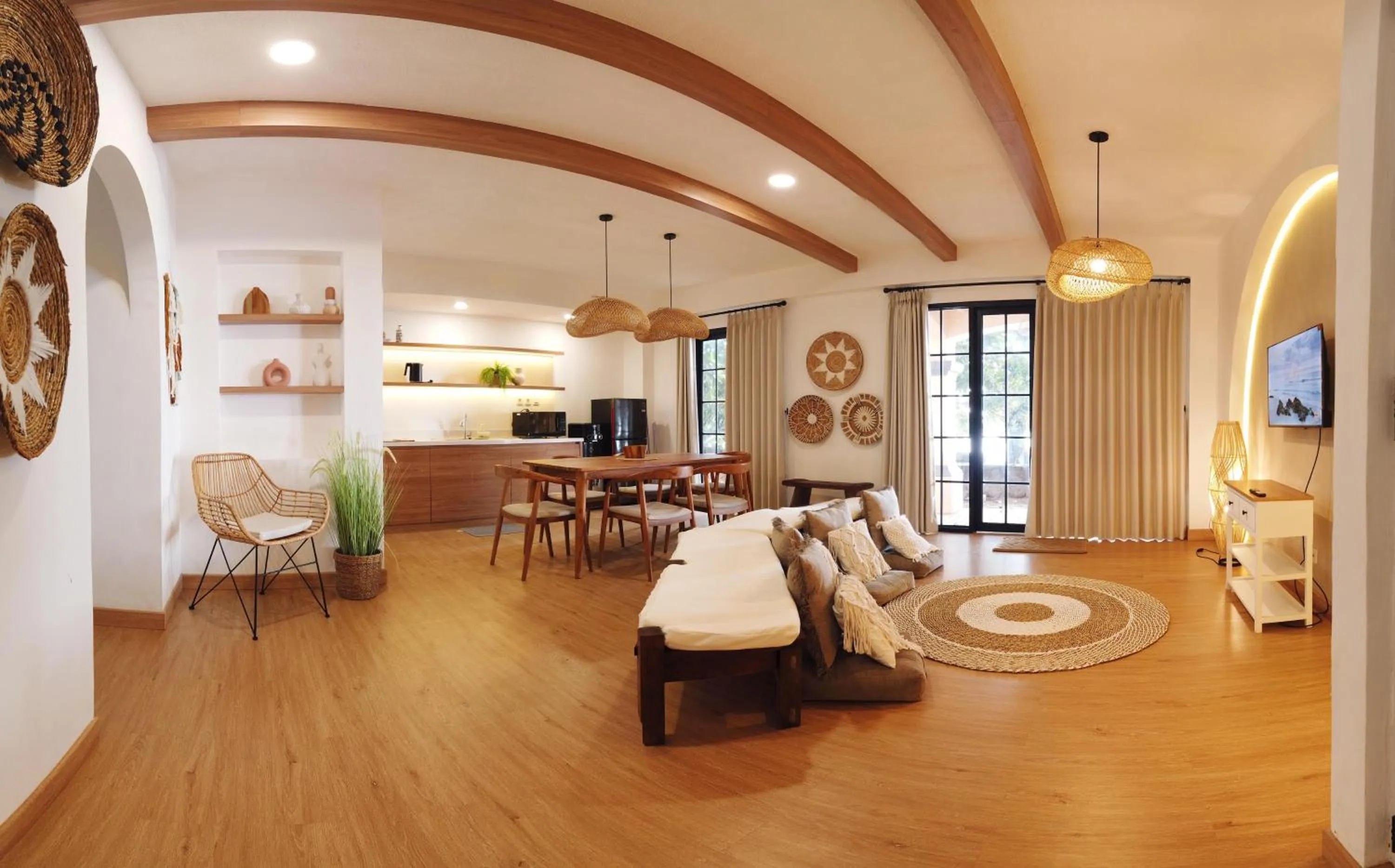 Living room in Ocean Beach Villas - Carita Kondominium