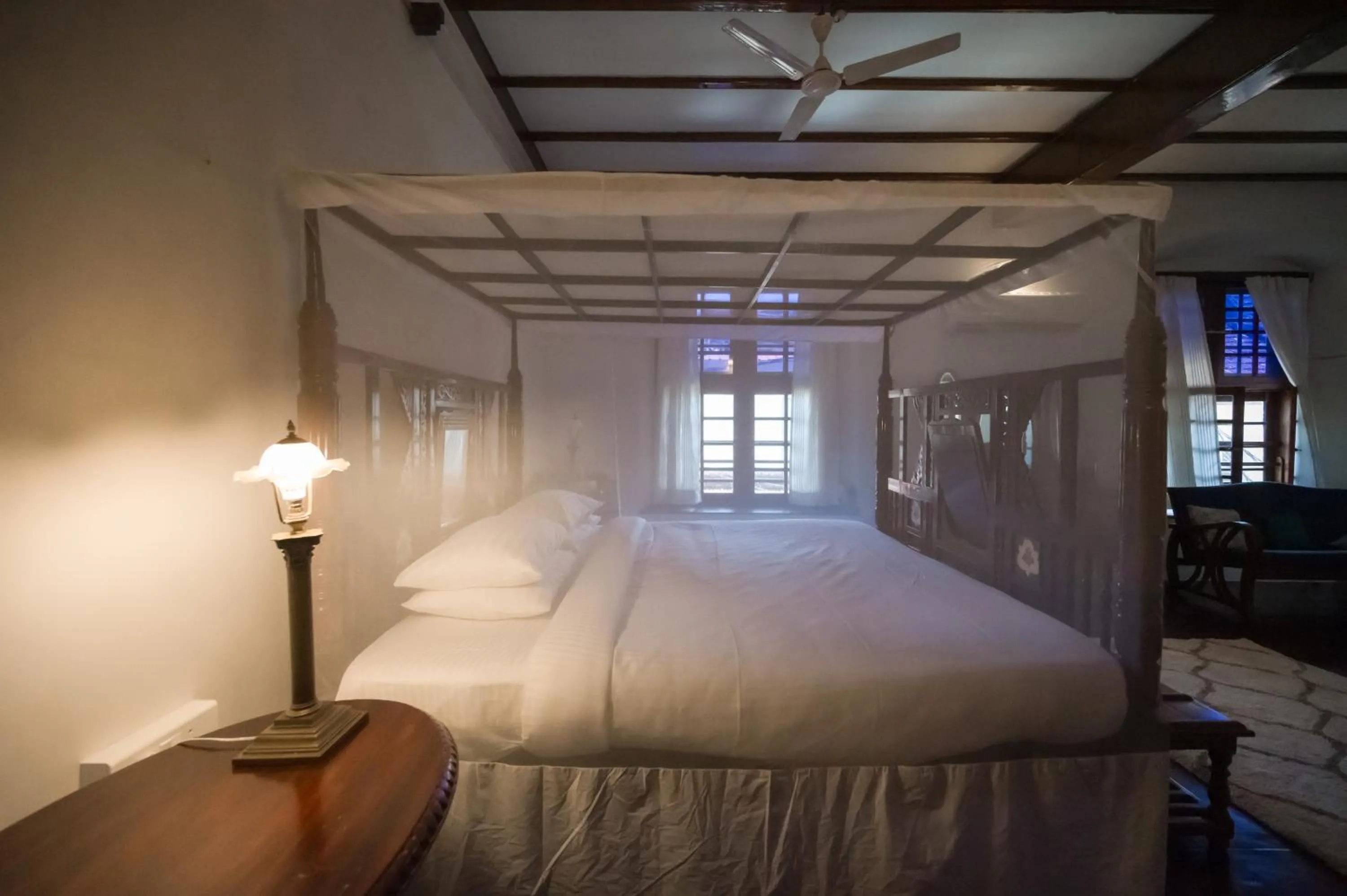Bed in Old Courtyard Hotel