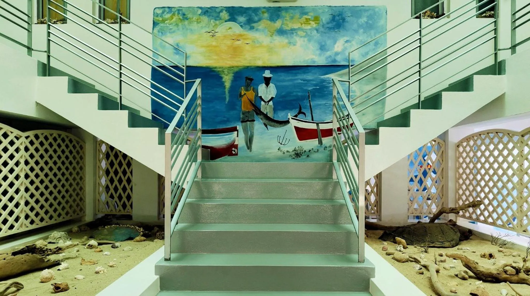 Decorative detail in Pensão Big Game Maio Vila do Maio