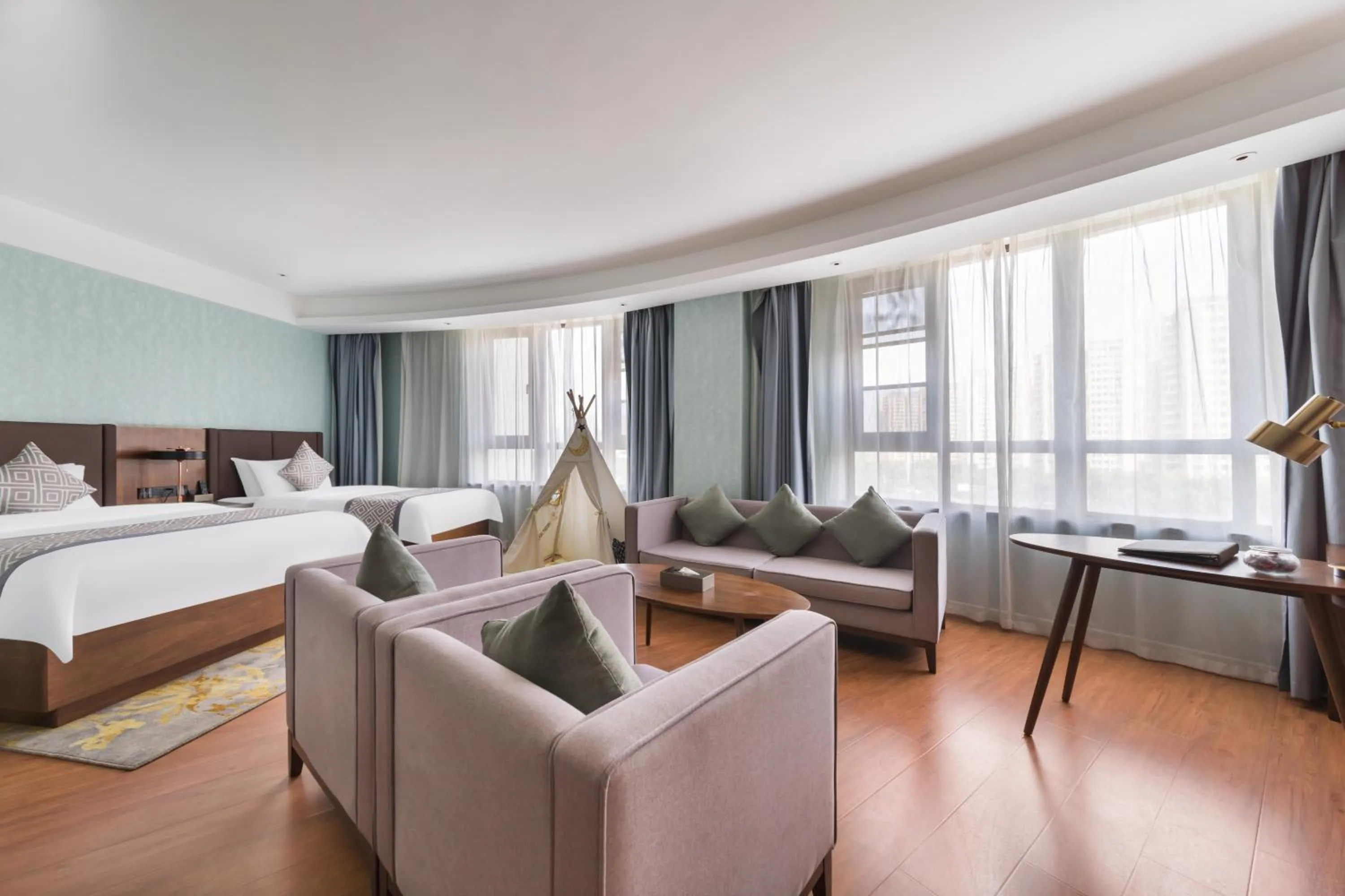 Photo of the whole room in GeMei Hotel Luoyang Longmen High-speed Railway Station