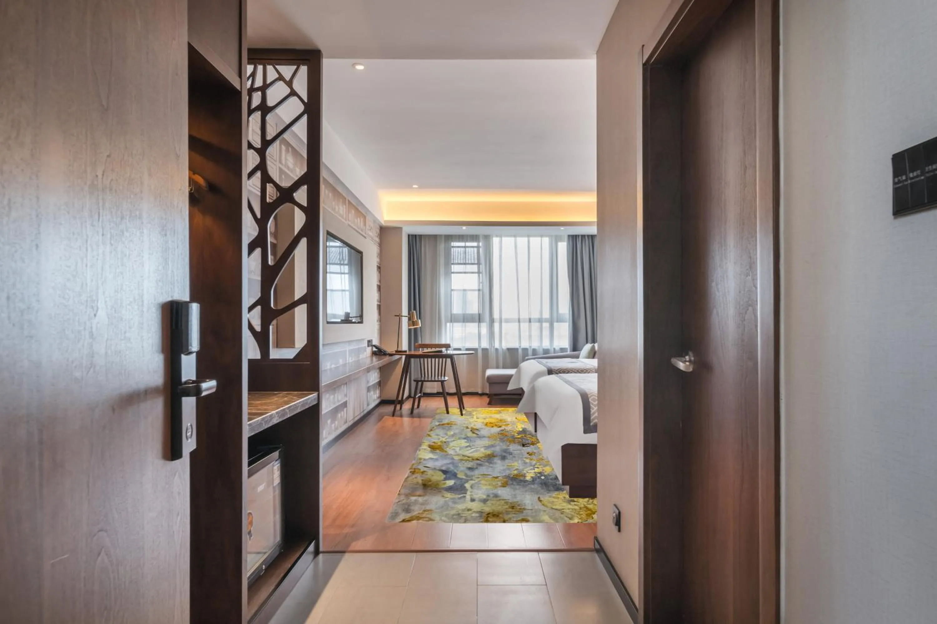 Seating area in GeMei Hotel Luoyang Longmen High-speed Railway Station