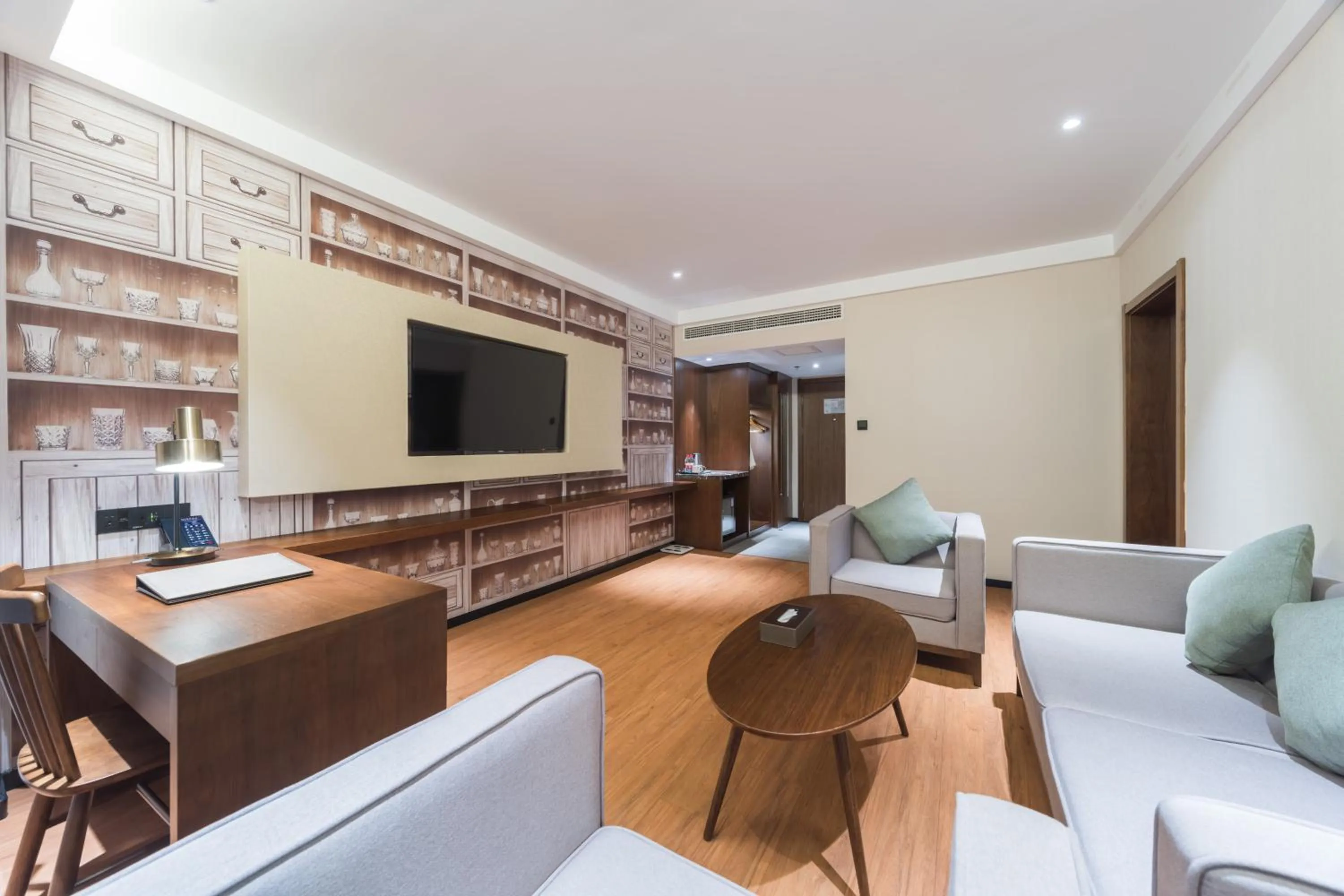 Living room in GeMei Hotel Luoyang Longmen High-speed Railway Station