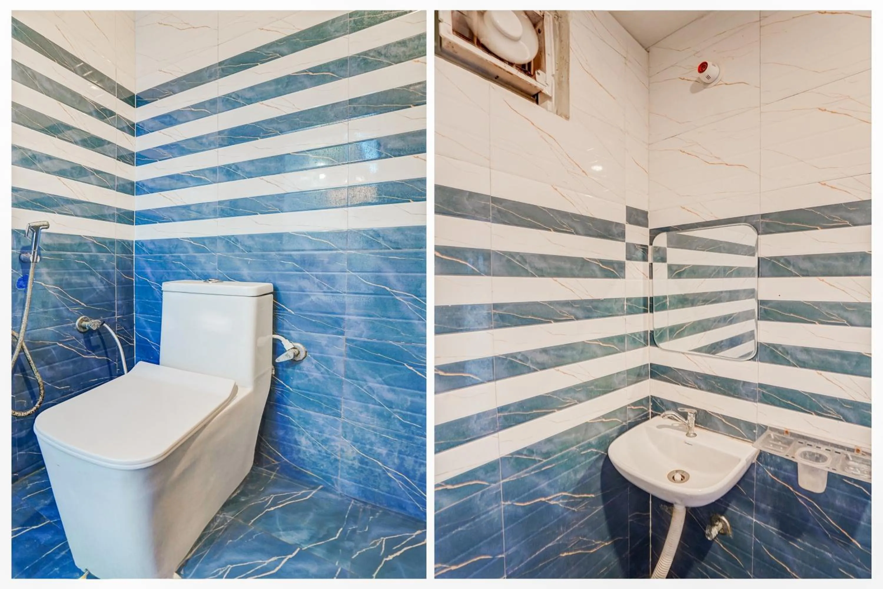 Bathroom in Hotel O Sunrakh Road Vrindavan Formerly Ganga Residency