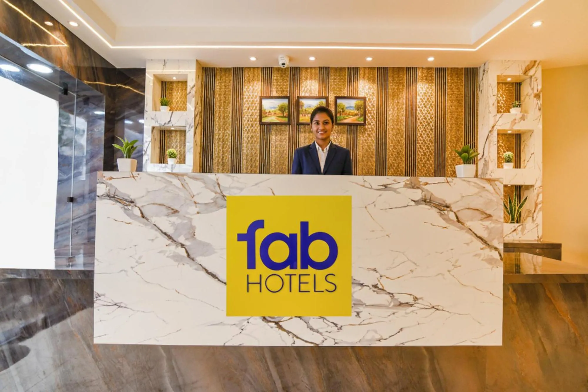 Lobby or reception in FabHotel JP - Nr Sataragachhi Railway Station