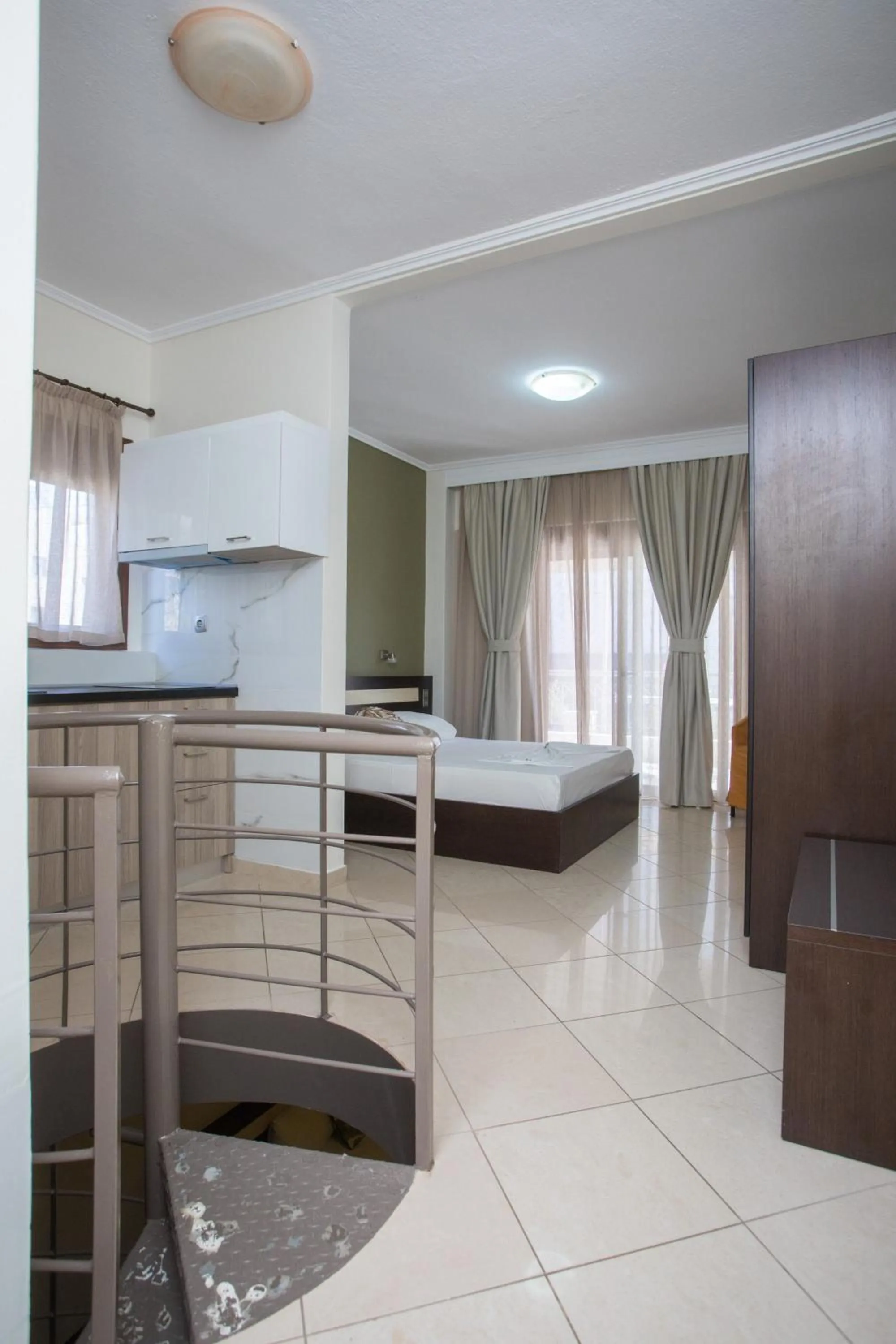 Kitchen or kitchenette, Bed in Villa Amalia Sun Beach