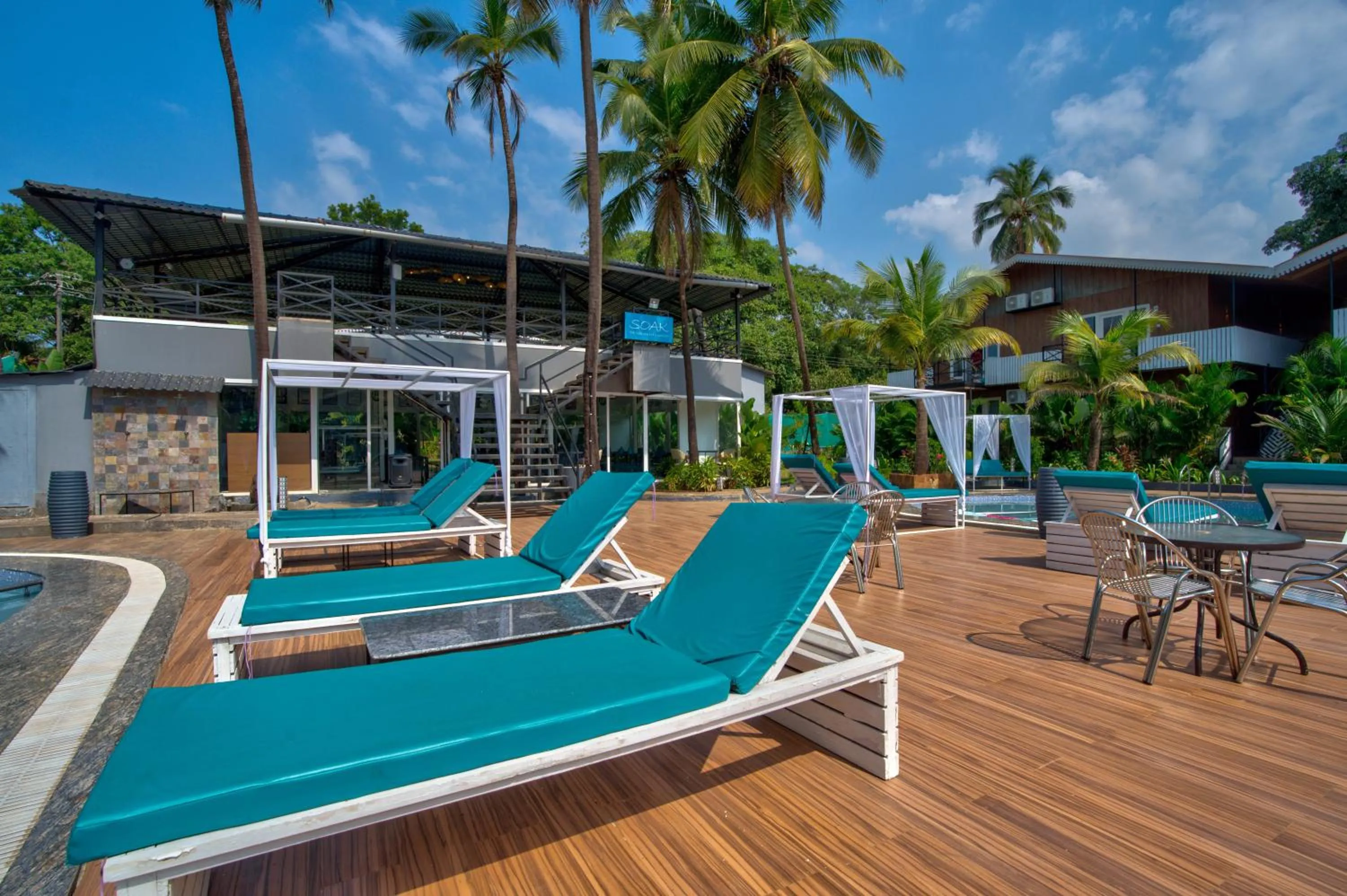 Pool view in Raya Resorts