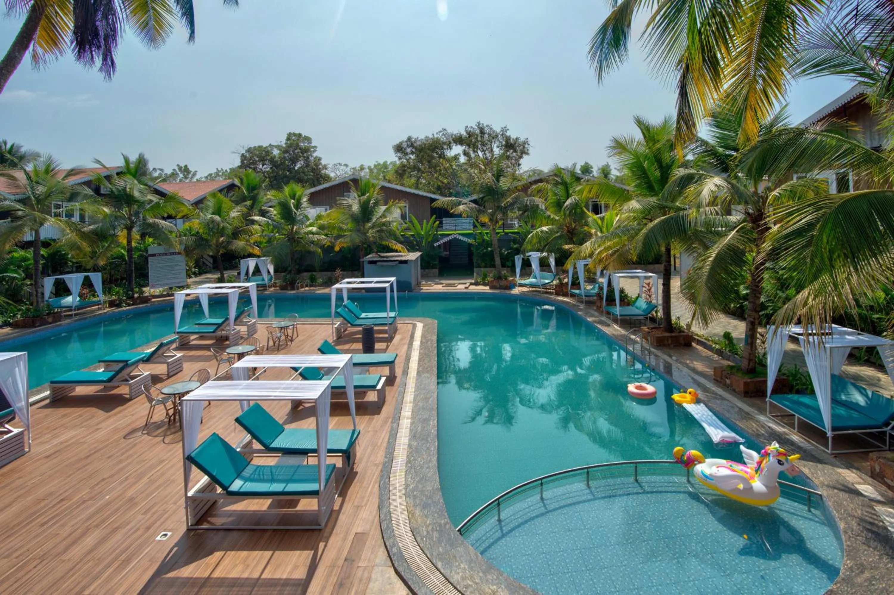 Pool view in Raya Resorts