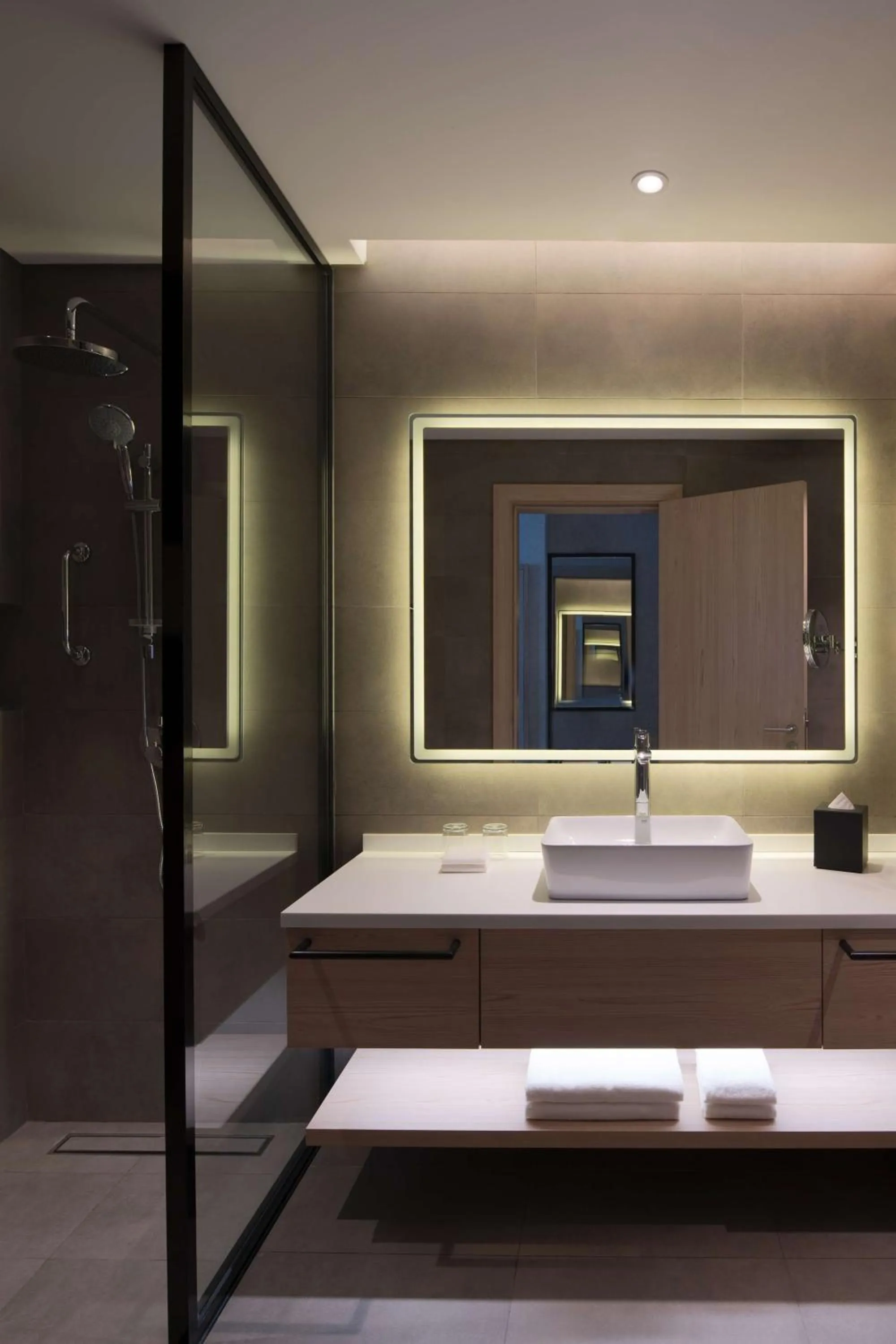 Bathroom, Bed in Park Inn by Radisson Hotel & Apartments Kuwait
