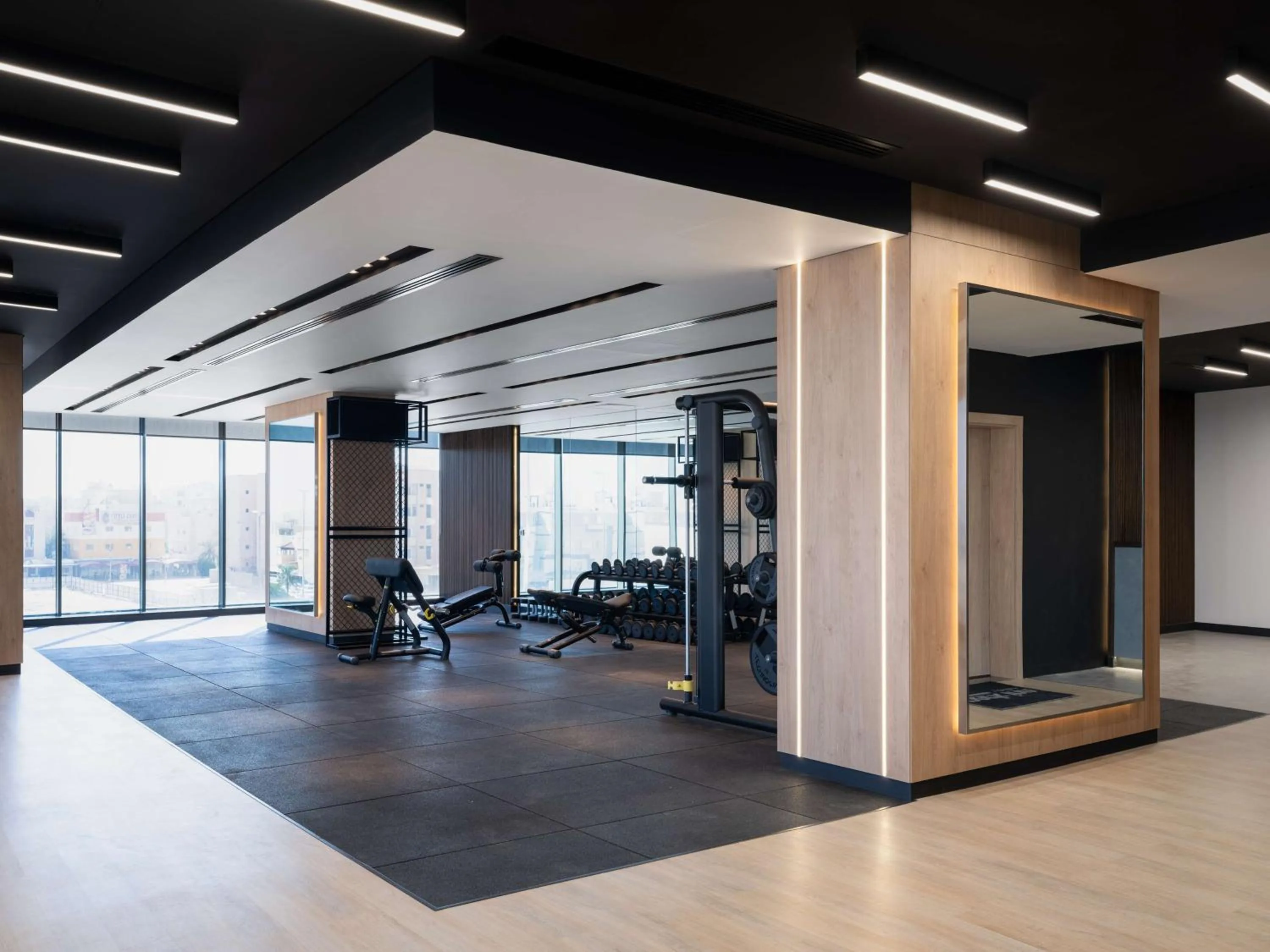 Fitness centre/facilities in Park Inn by Radisson Hotel & Apartments Kuwait