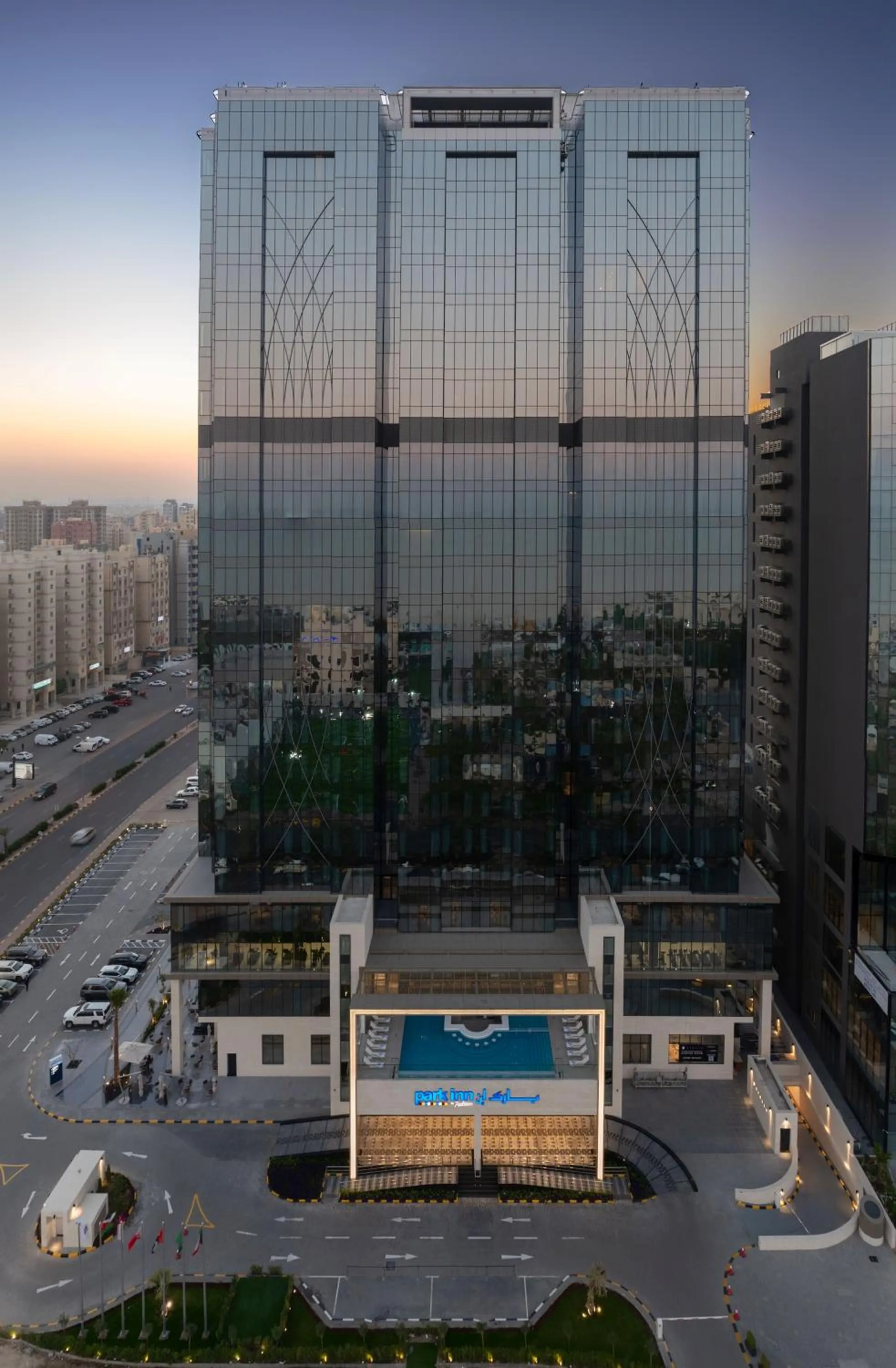 Property building in Park Inn by Radisson Hotel & Apartments Kuwait