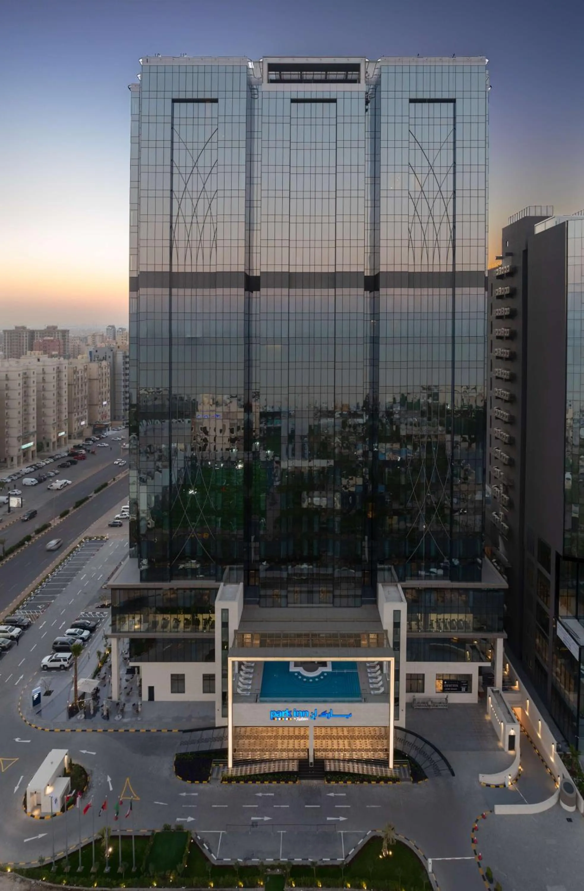 Property building in Park Inn by Radisson Hotel & Apartments Kuwait