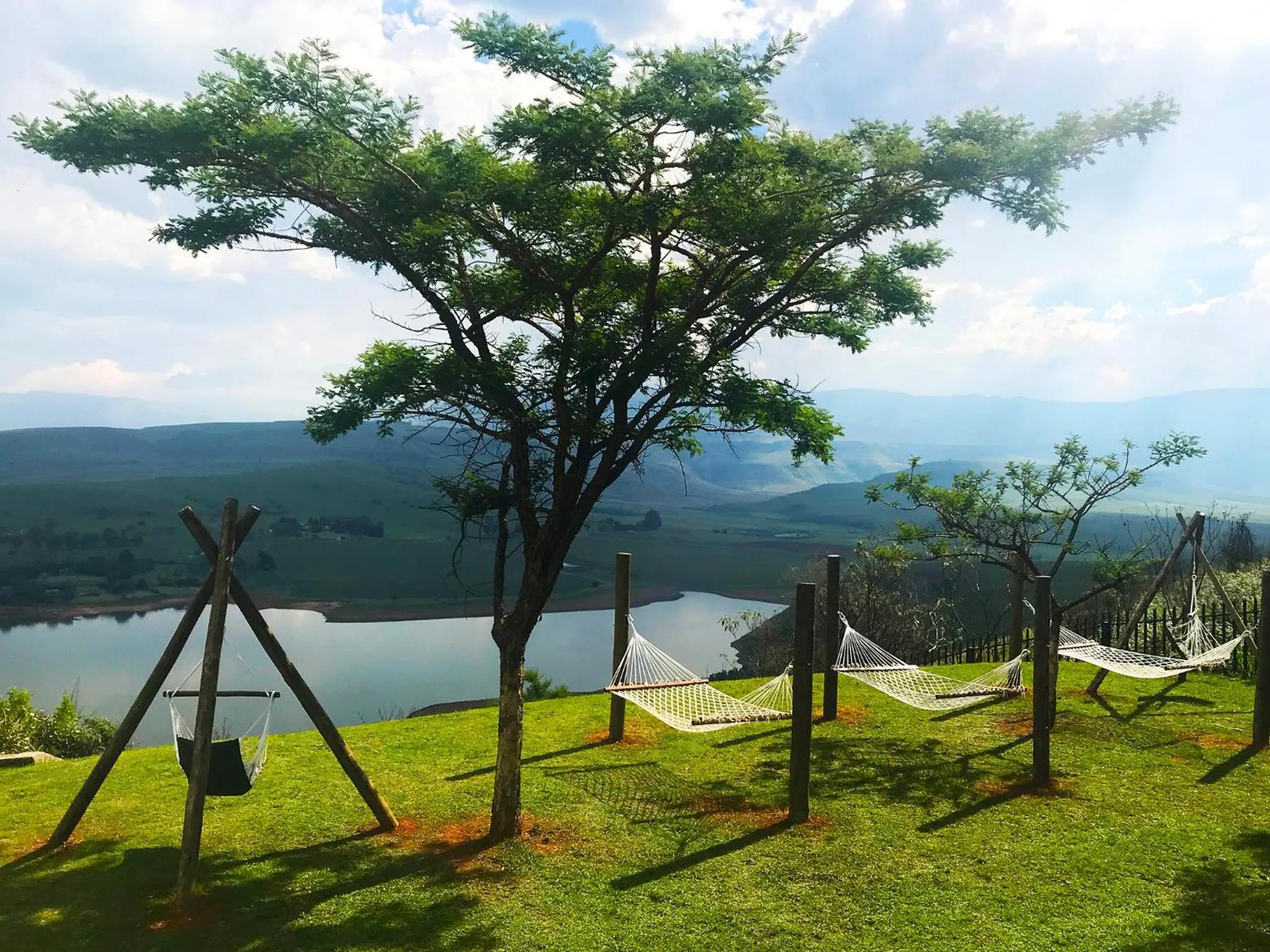 Inner courtyard view in Cayley Mountain Resort
