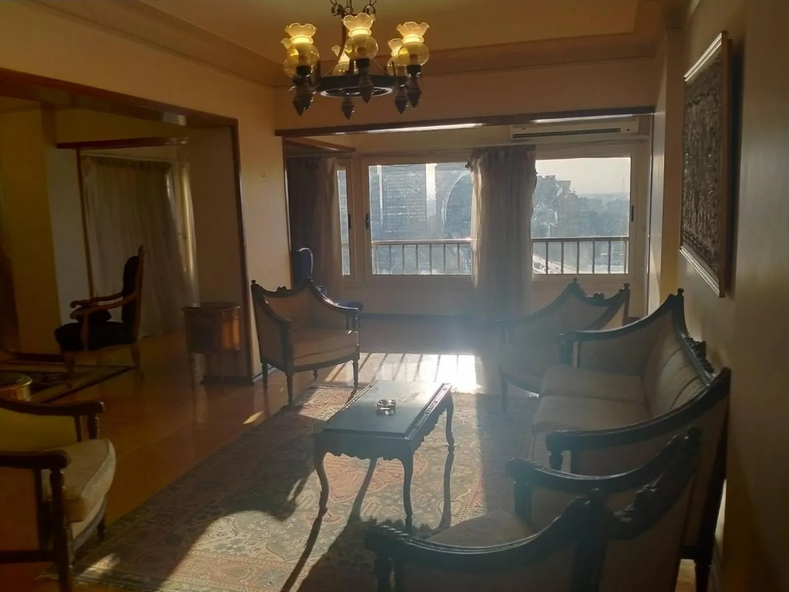 Seating area in Nile sky hotel and suites