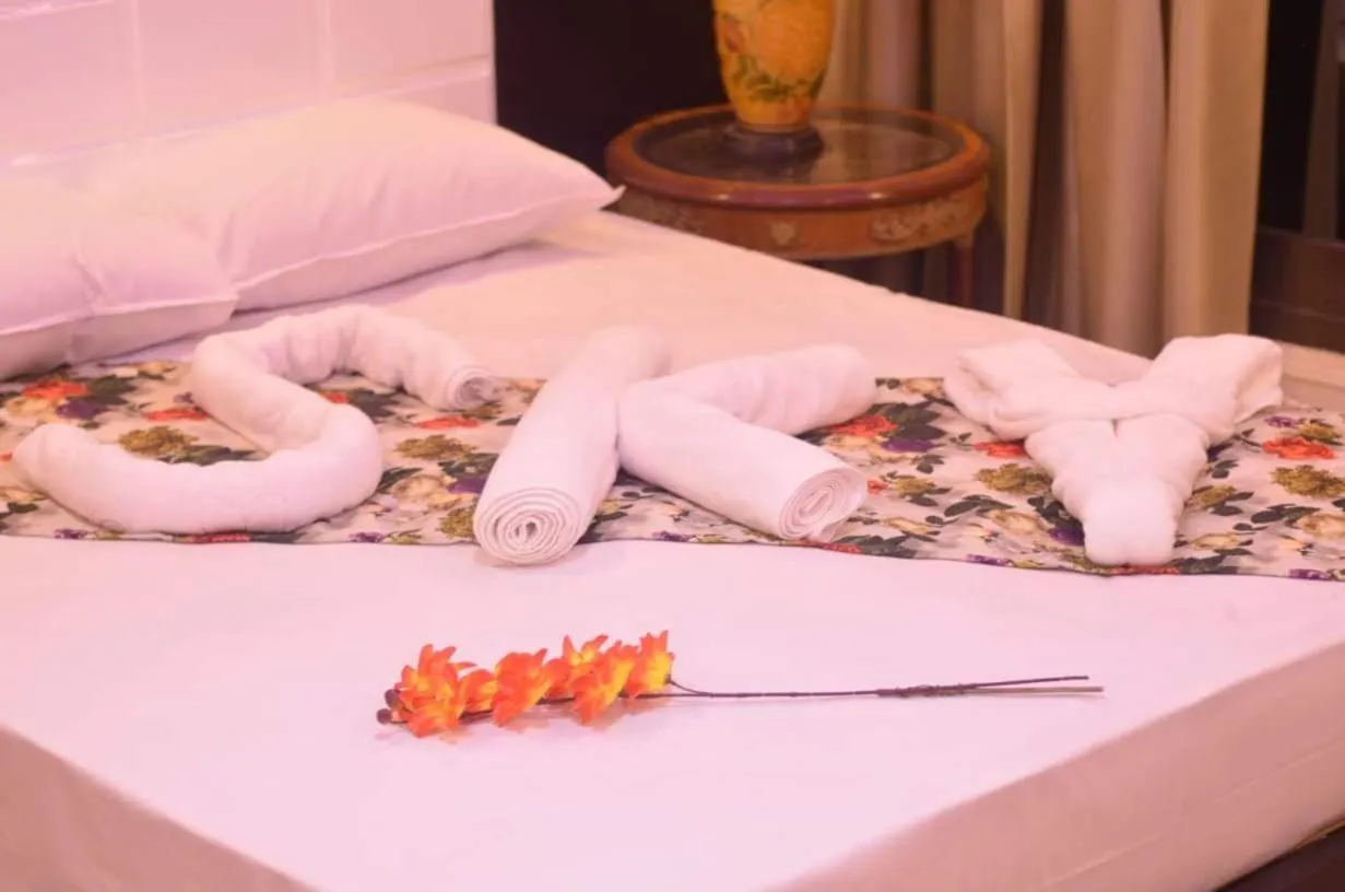 Bed in Nile sky hotel and suites