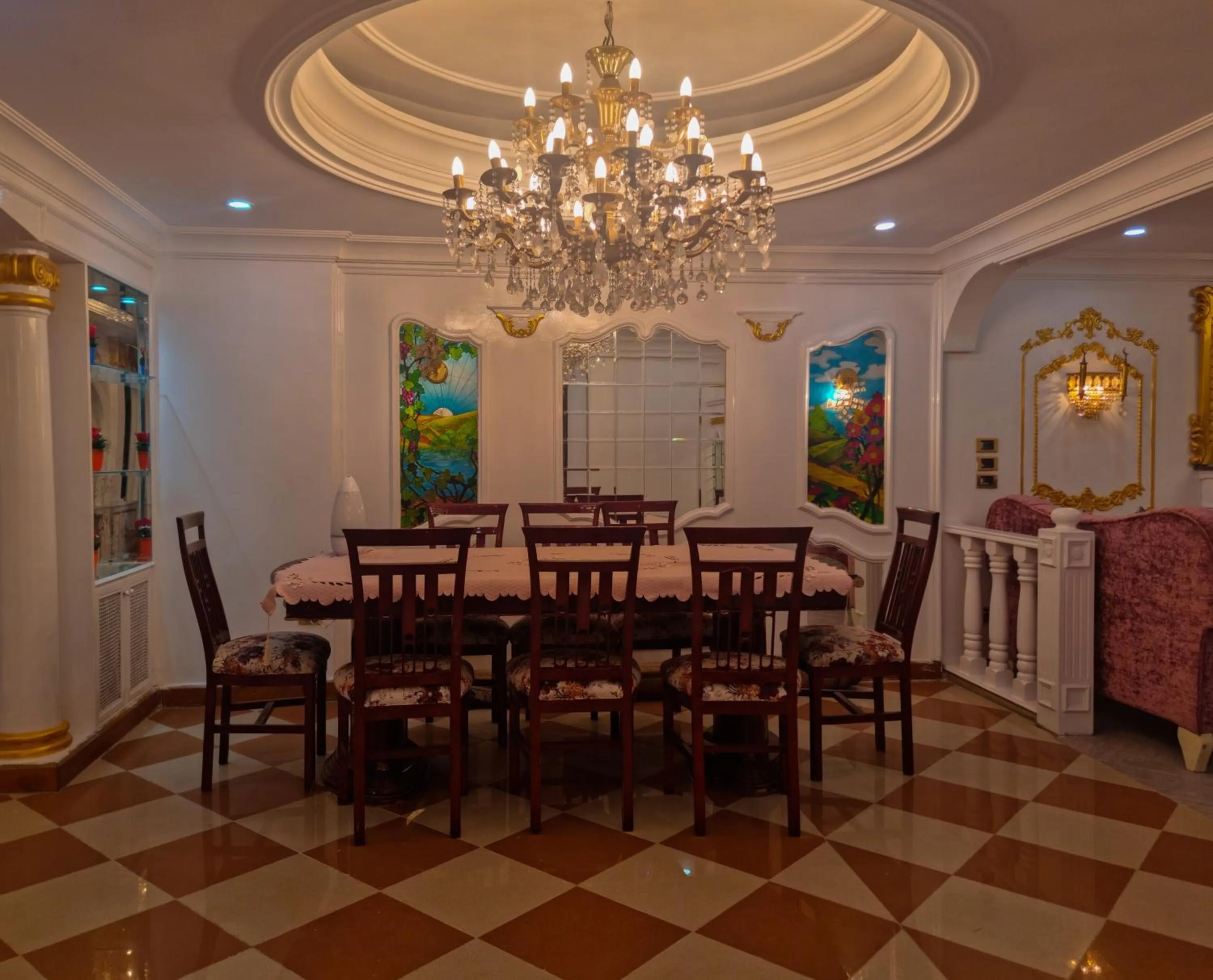 Seating area in Nile sky hotel and suites