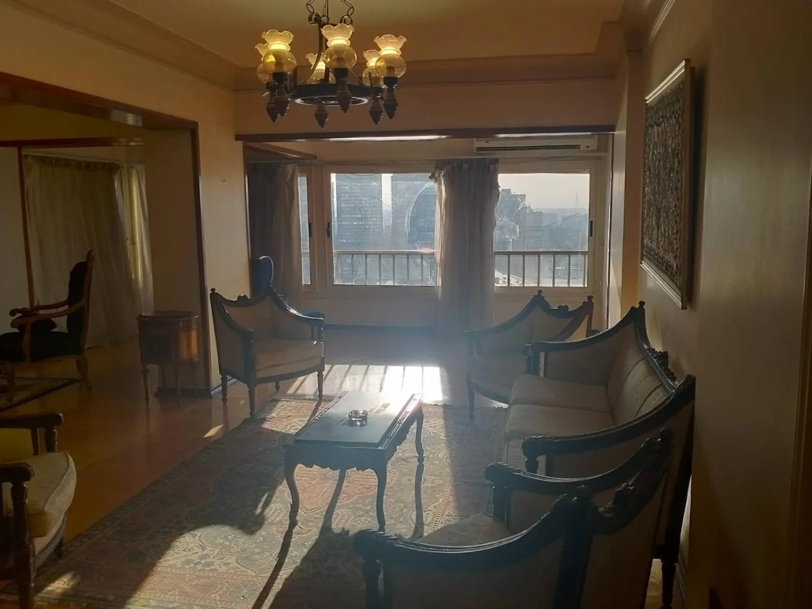 Seating area in Nile sky hotel and suites