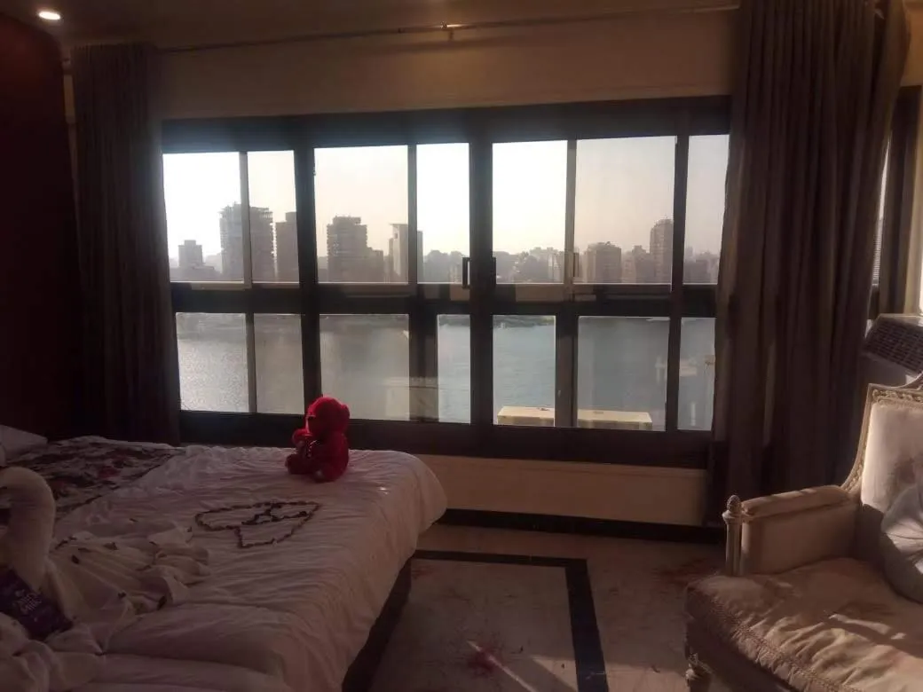 Bed in Nile sky hotel and suites