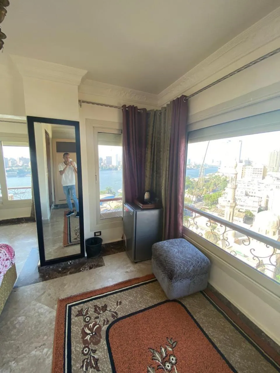 Seating area in Nile sky hotel and suites