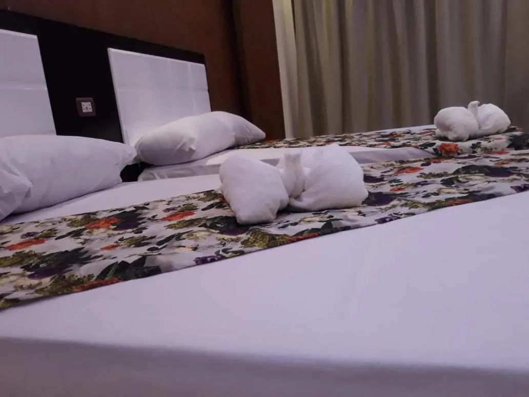 Bed in Nile sky hotel and suites