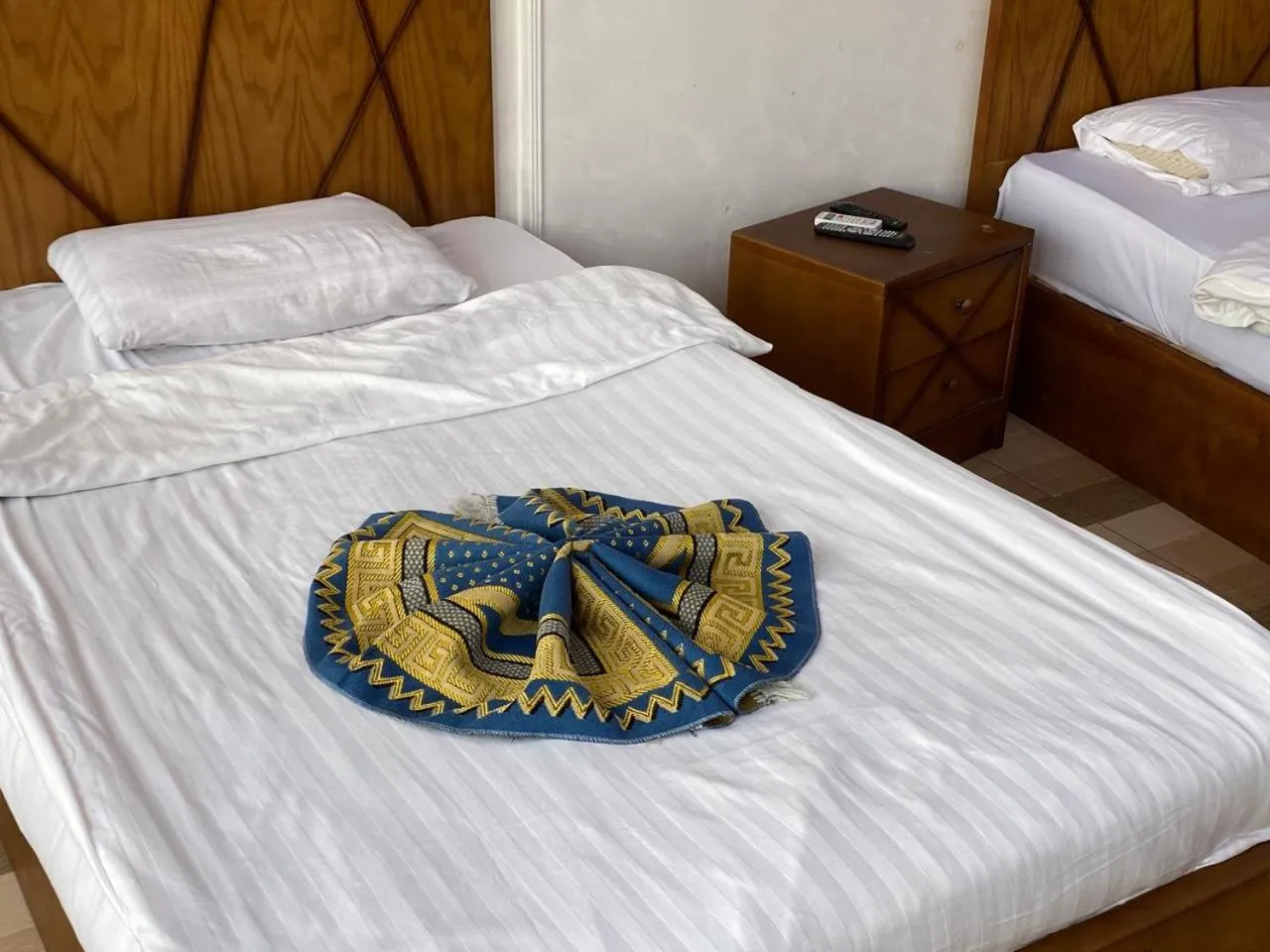 Bed in Nile sky hotel and suites